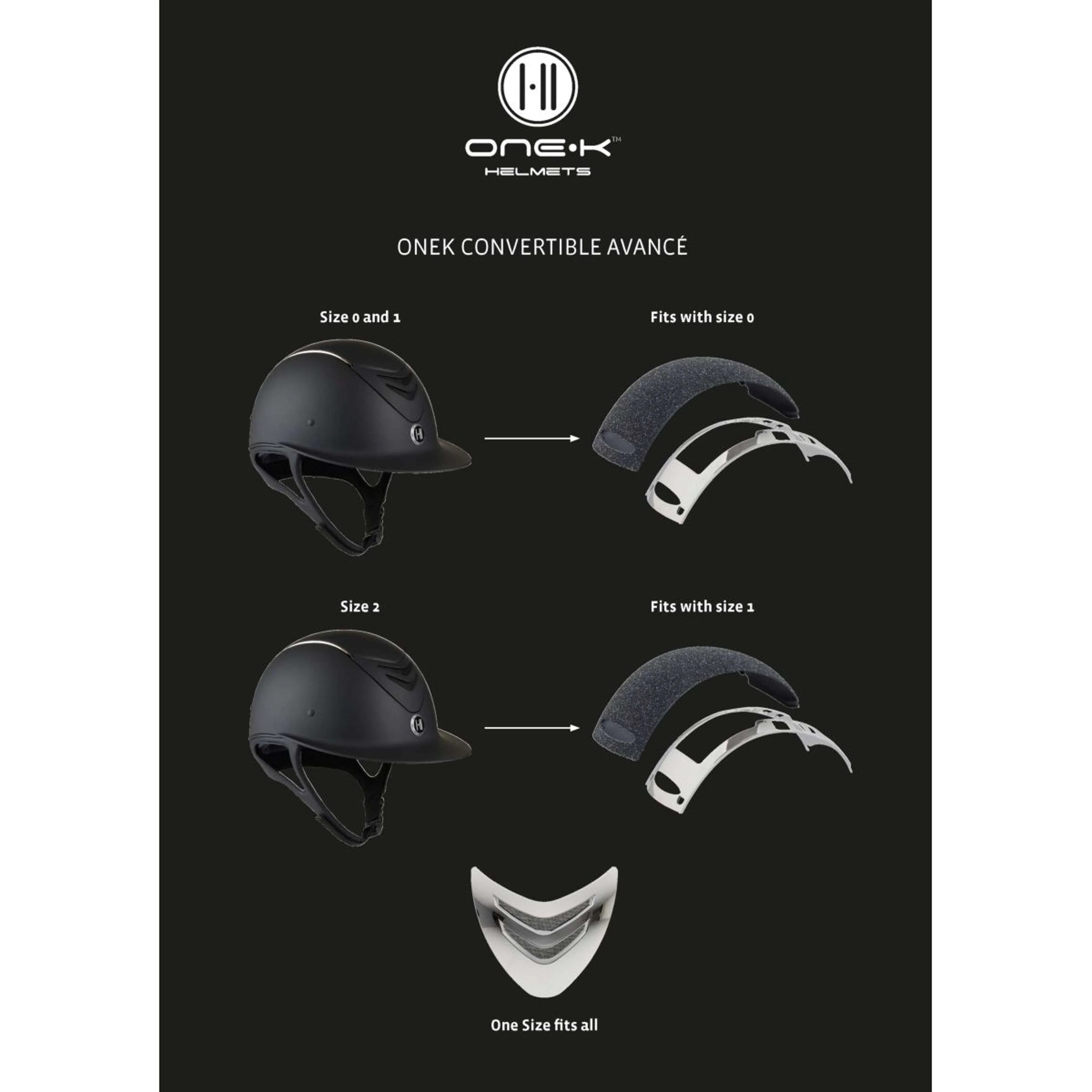 OneK Bombe Avancé Convertible Glossy Noir - Image 3