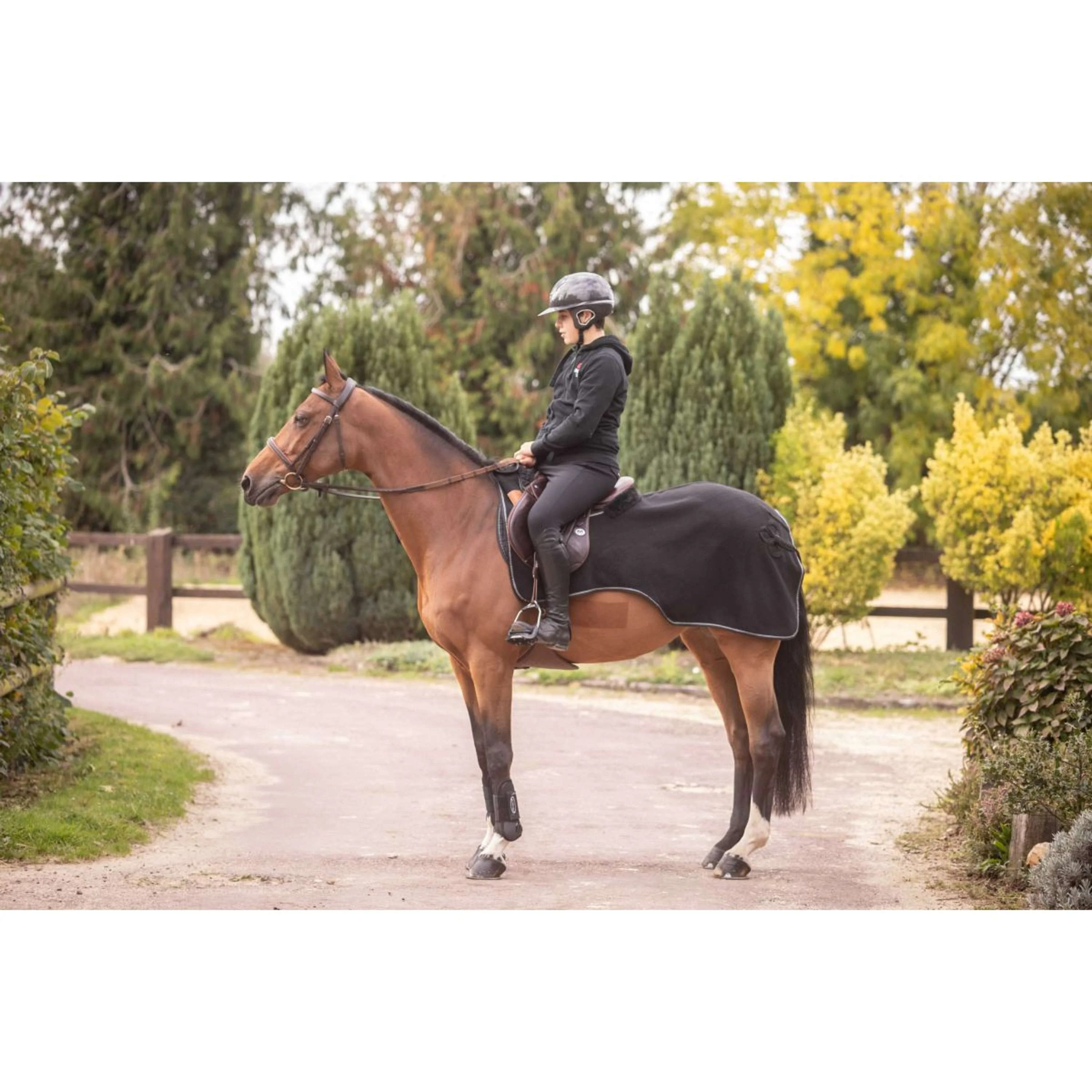 Paddock Couvre-reins Diagonal Noir - Image 10