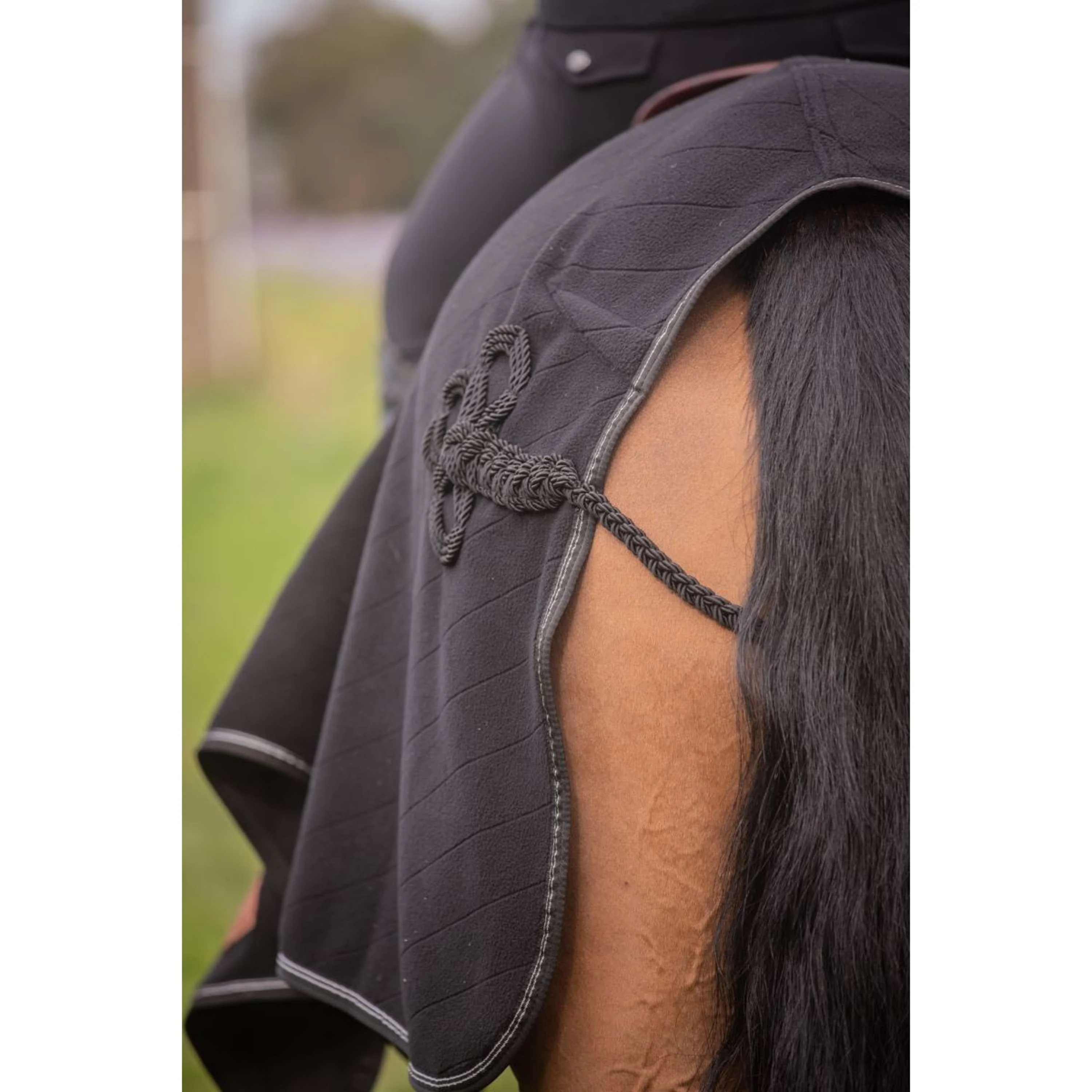 Paddock Couvre-reins Diagonal Noir - Image 8