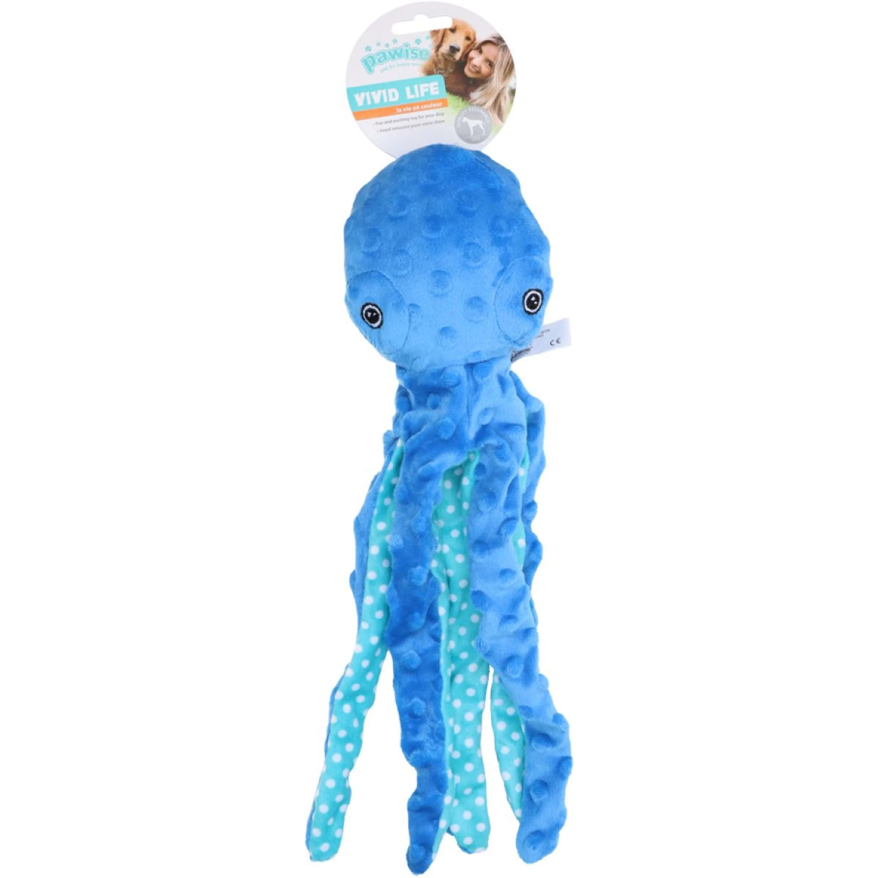 Pawise Jeu pour Chien Plush Octopus Multicolor - Image 4