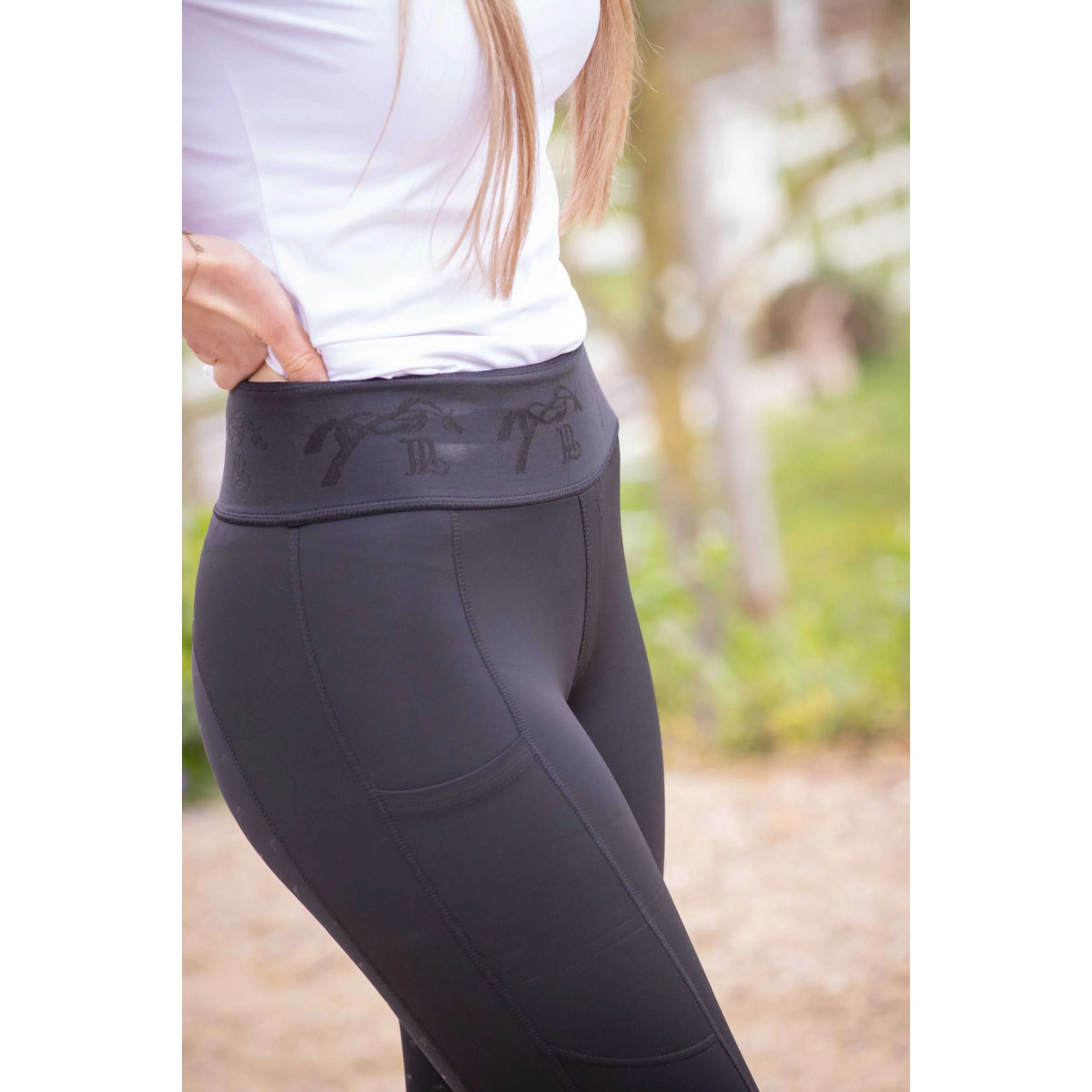 Pénélope Legging d'Équitation Delphe Full Grip Noir - Image 4