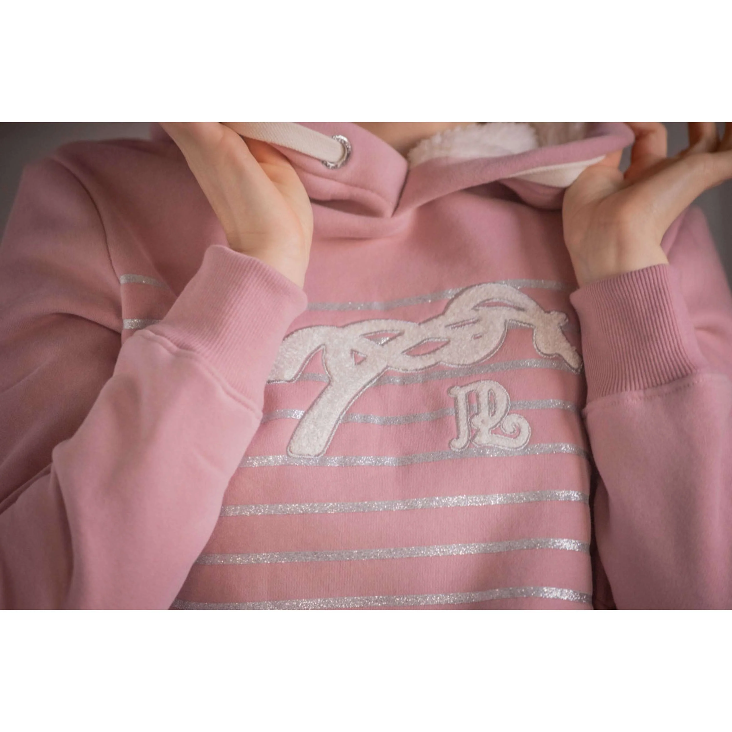 Pénélope Pull col Hoodie Ikona Rose - Image 3