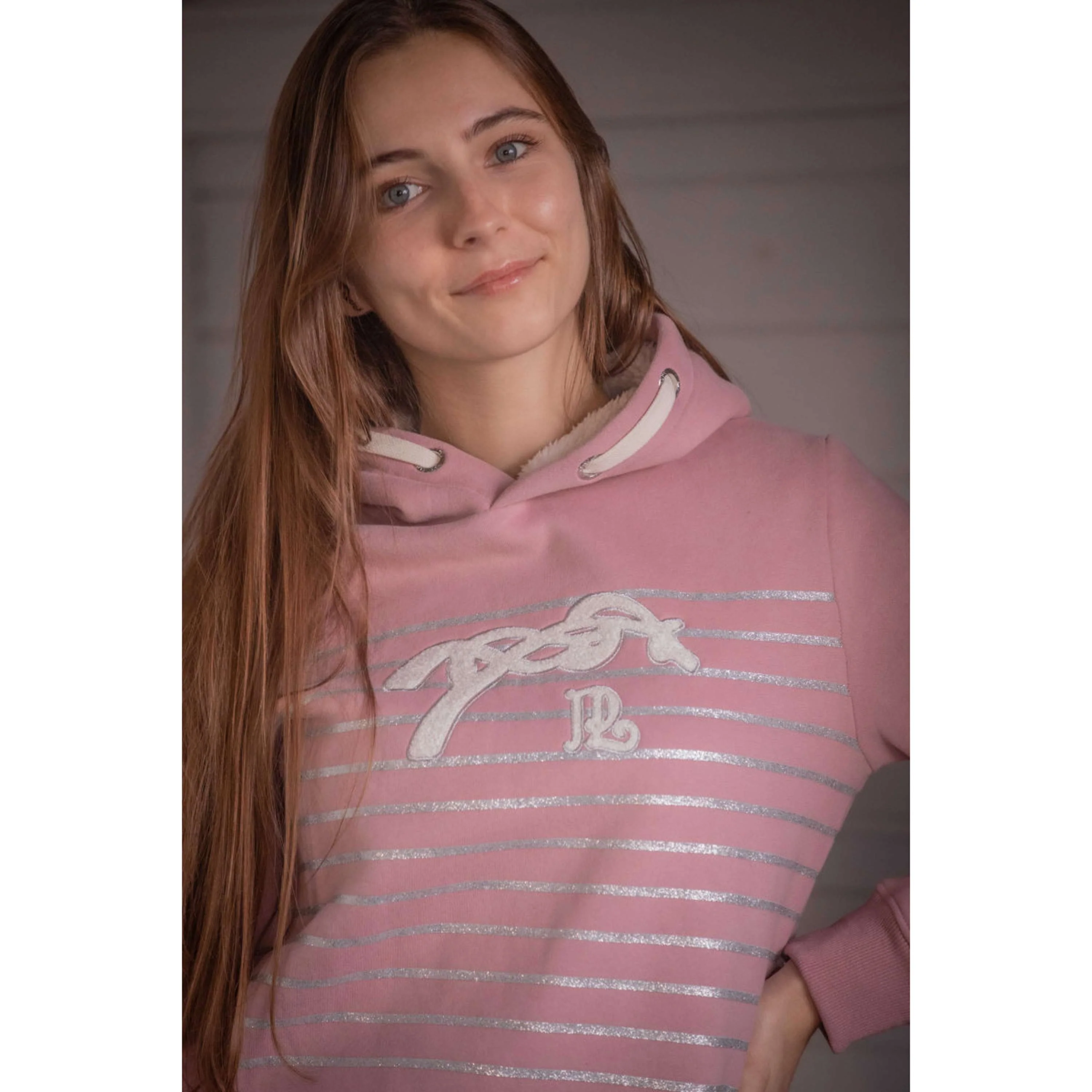 Pénélope Pull col Hoodie Ikona Rose - Image 6