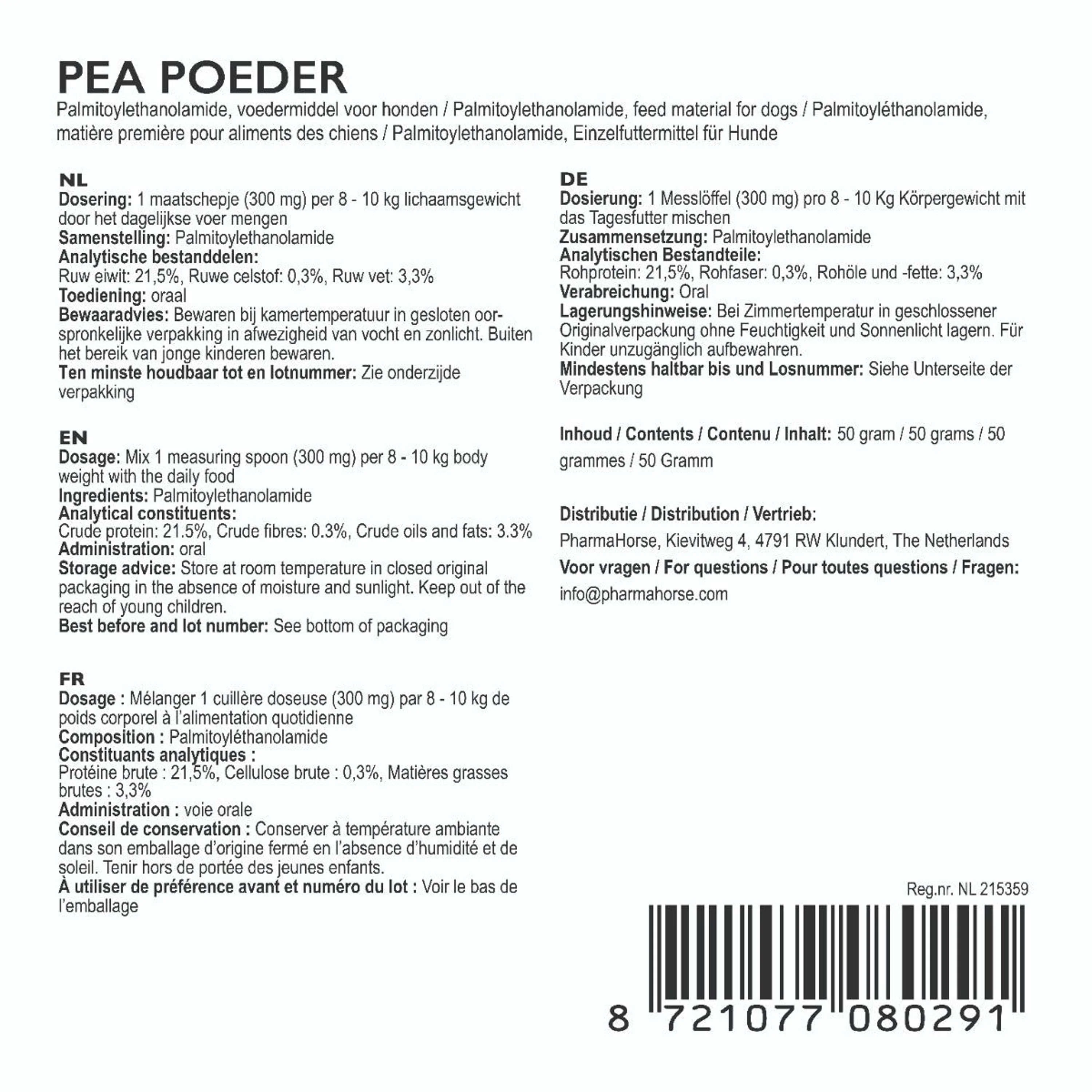 PharmaDog PEA Poudre - Image 2