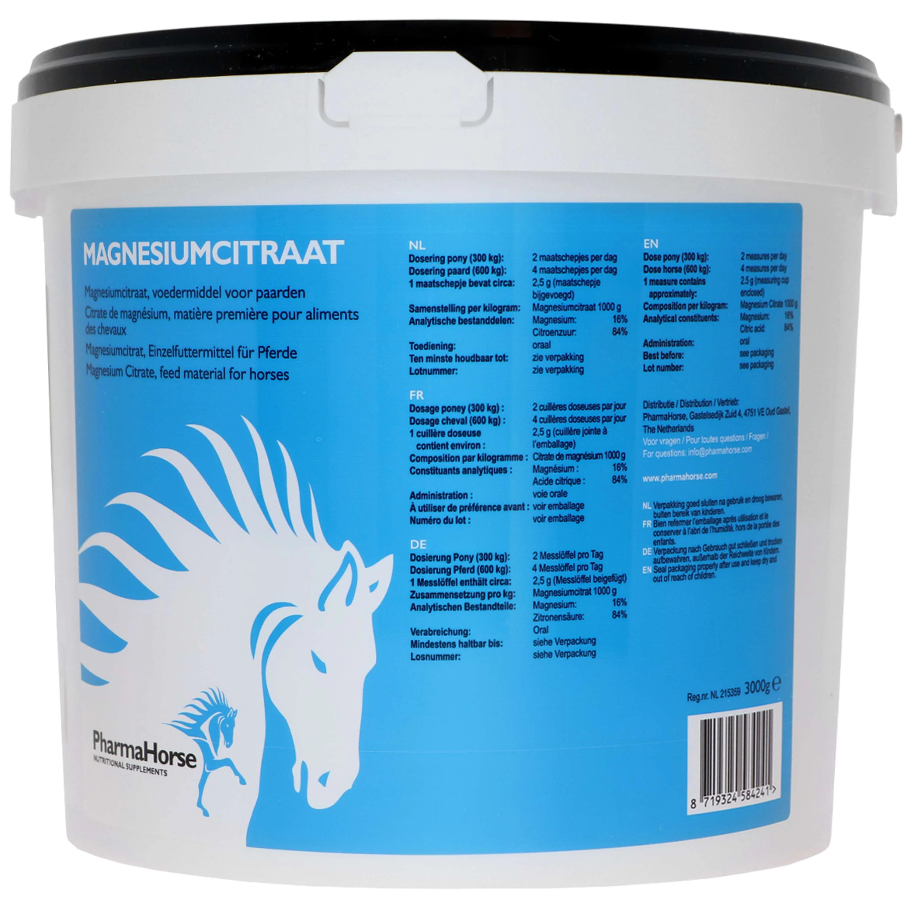 PharmaHorse Citrate de Magnesium 3 kg - Image 5