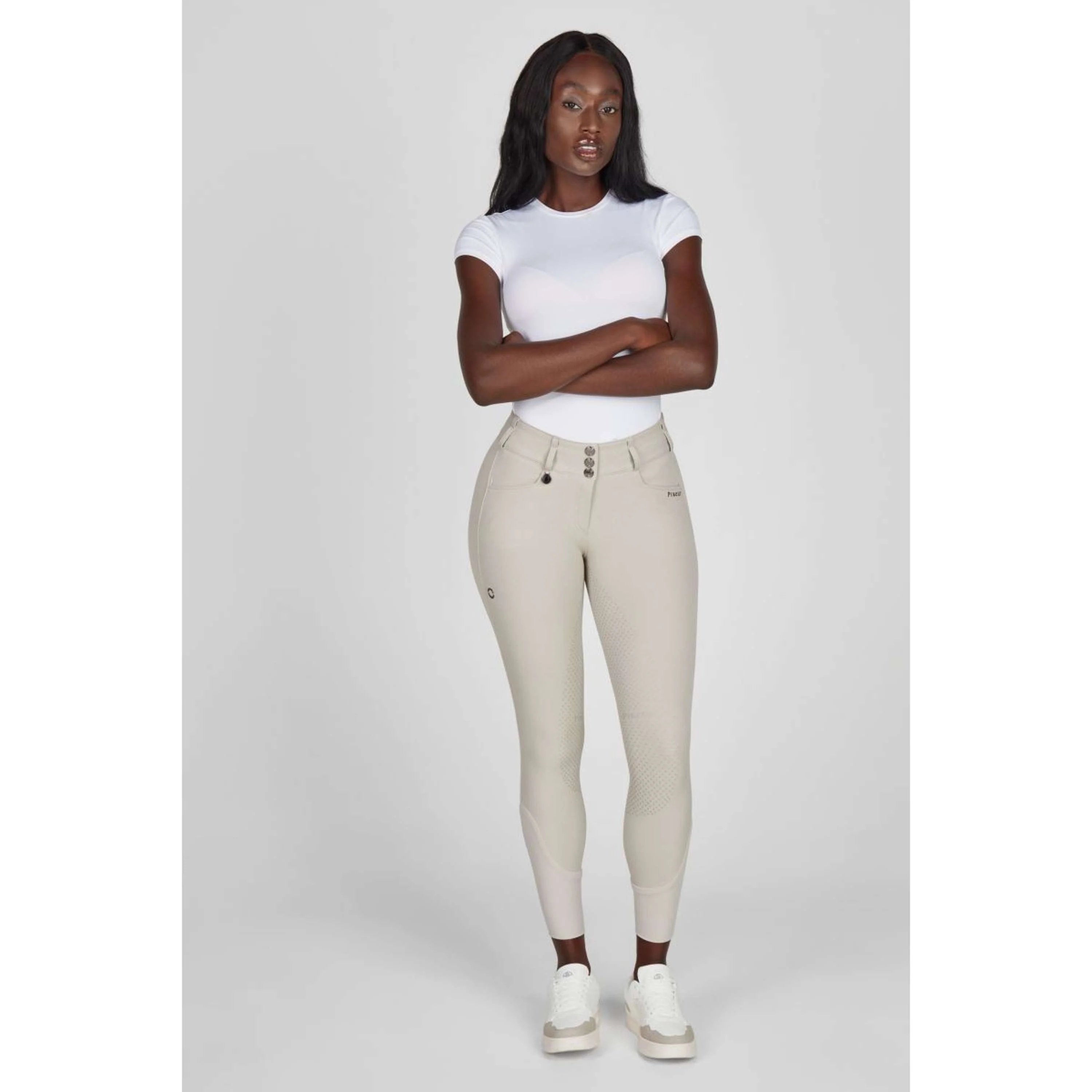 Pikeur Pantalon d'Équitation Candela SD SS26 Full Grip Pearl Gray - Image 2