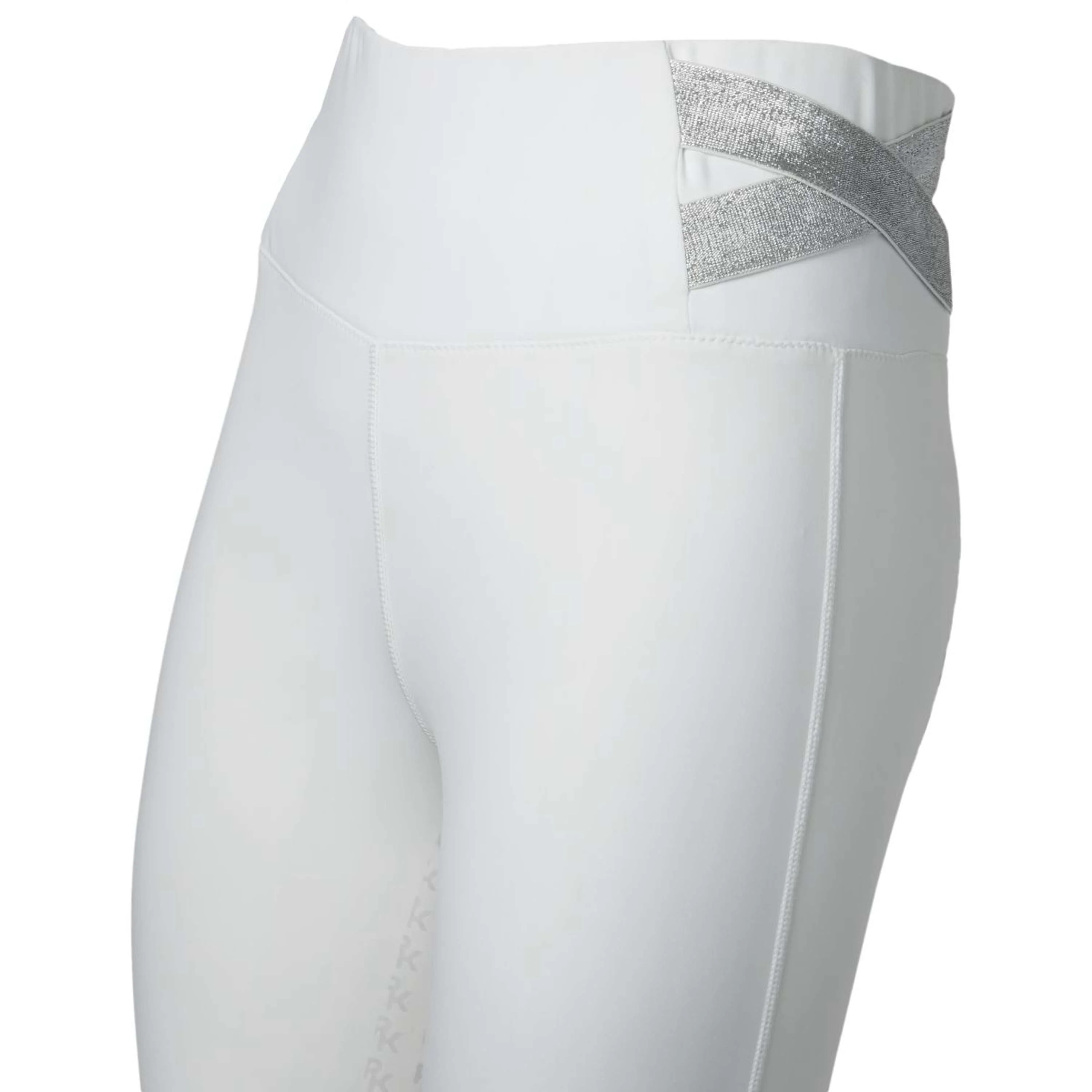 PK International Legging d'Équitation Jupiter Full Grip Blanc - Image 3