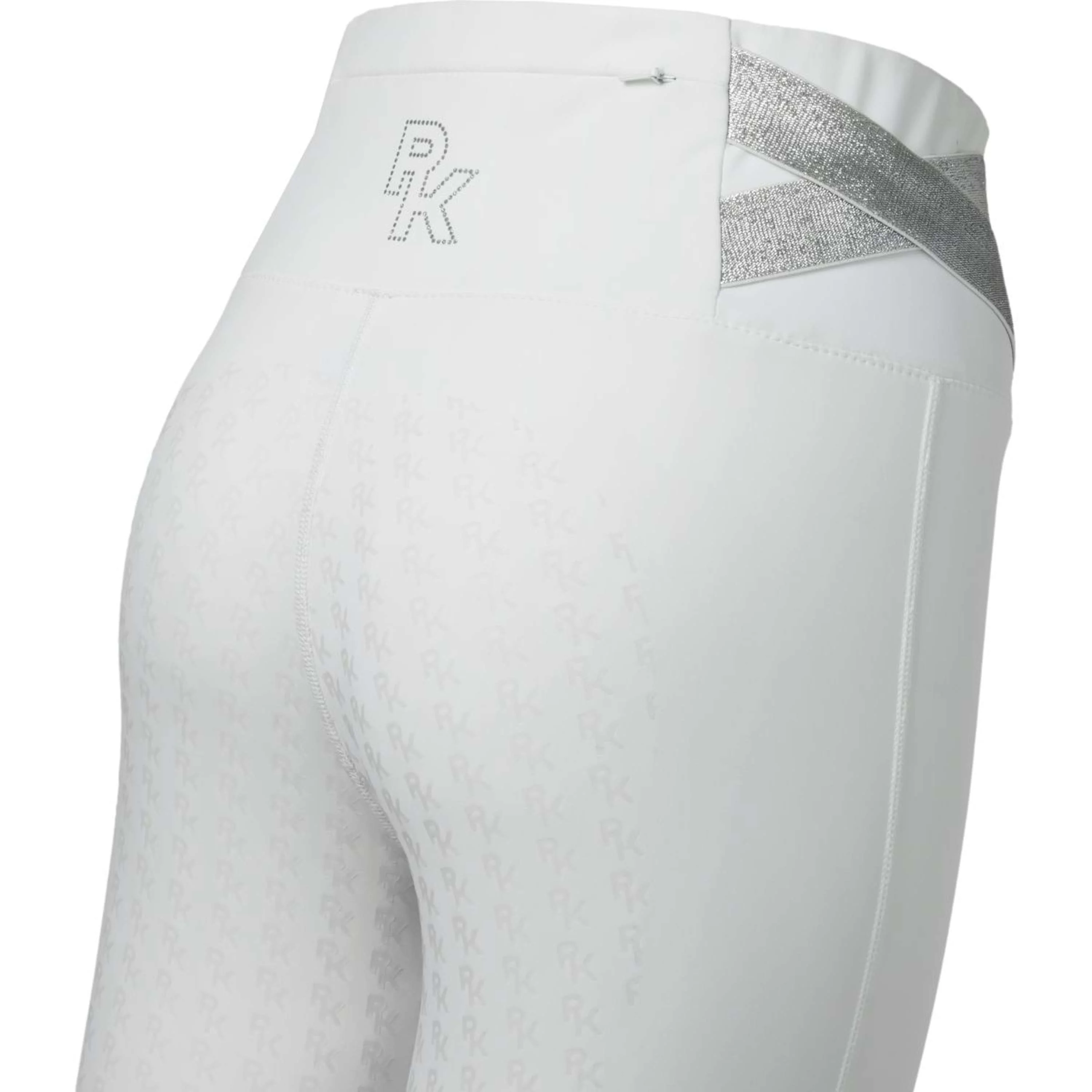 PK International Legging d'Équitation Jupiter Full Grip Blanc - Image 4