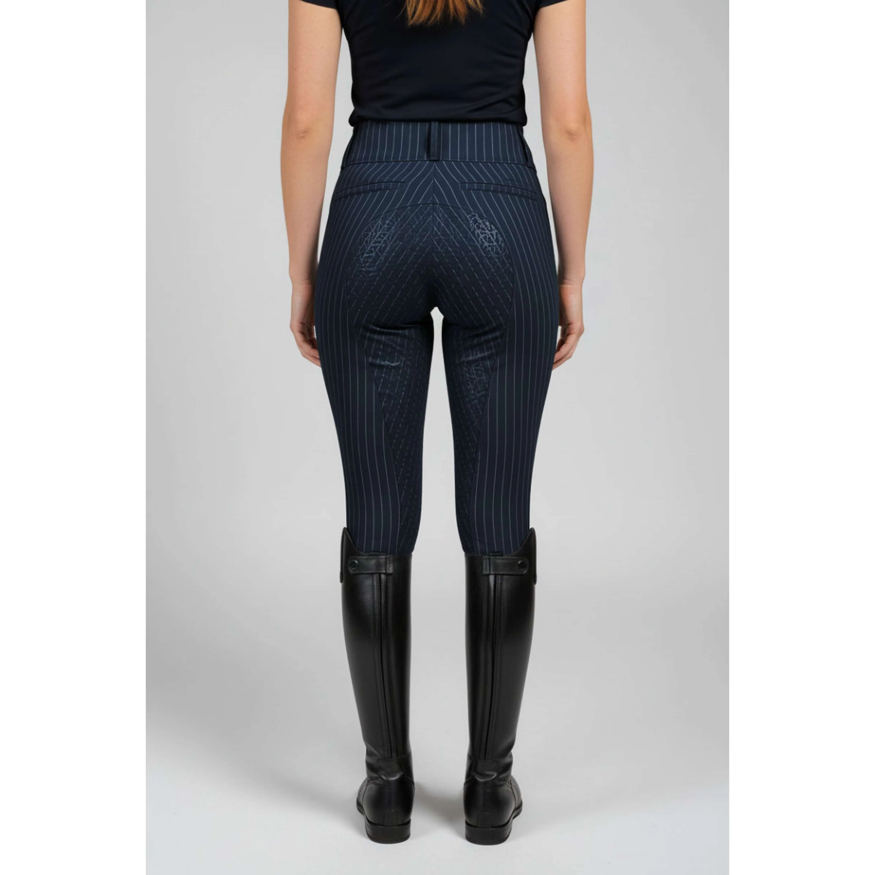 PS of Sweden Pantalon d'Ã‰quitation Penny Pinstripe Full Grip Marin - Image 2