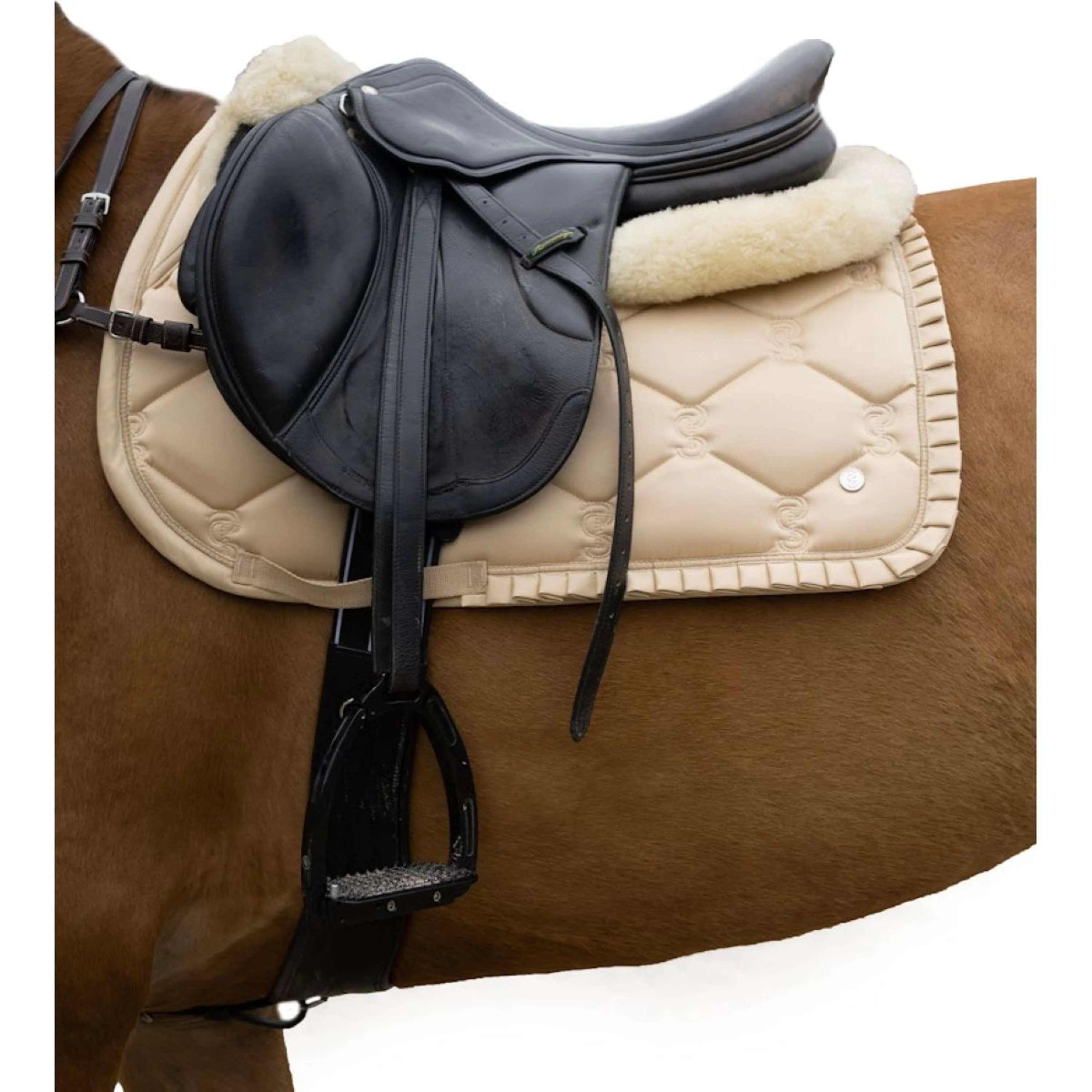 PS of Sweden Tapis de Selle Ruffle de Saut Sable - Image 2