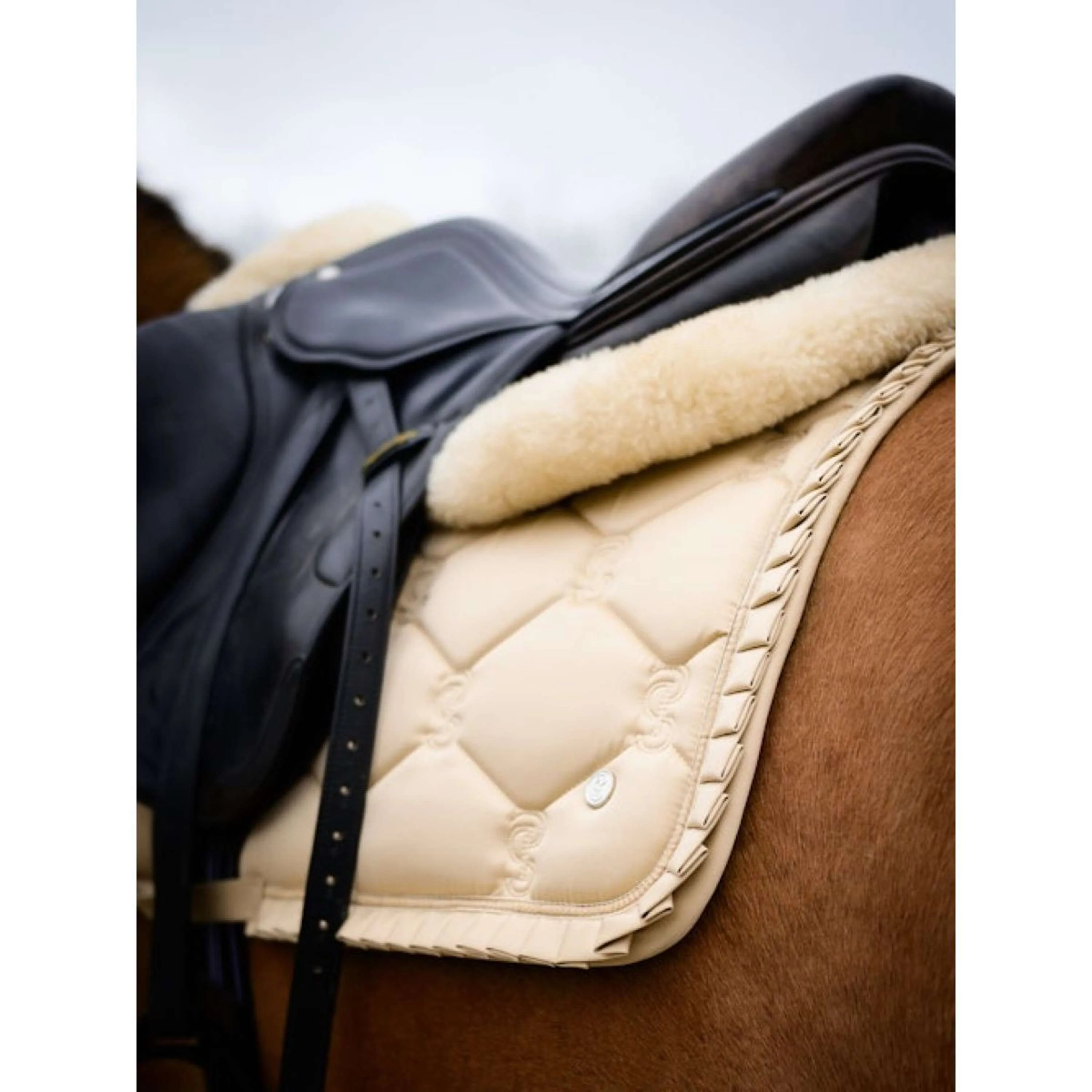 PS of Sweden Tapis de Selle Ruffle de Saut Sable - Image 3