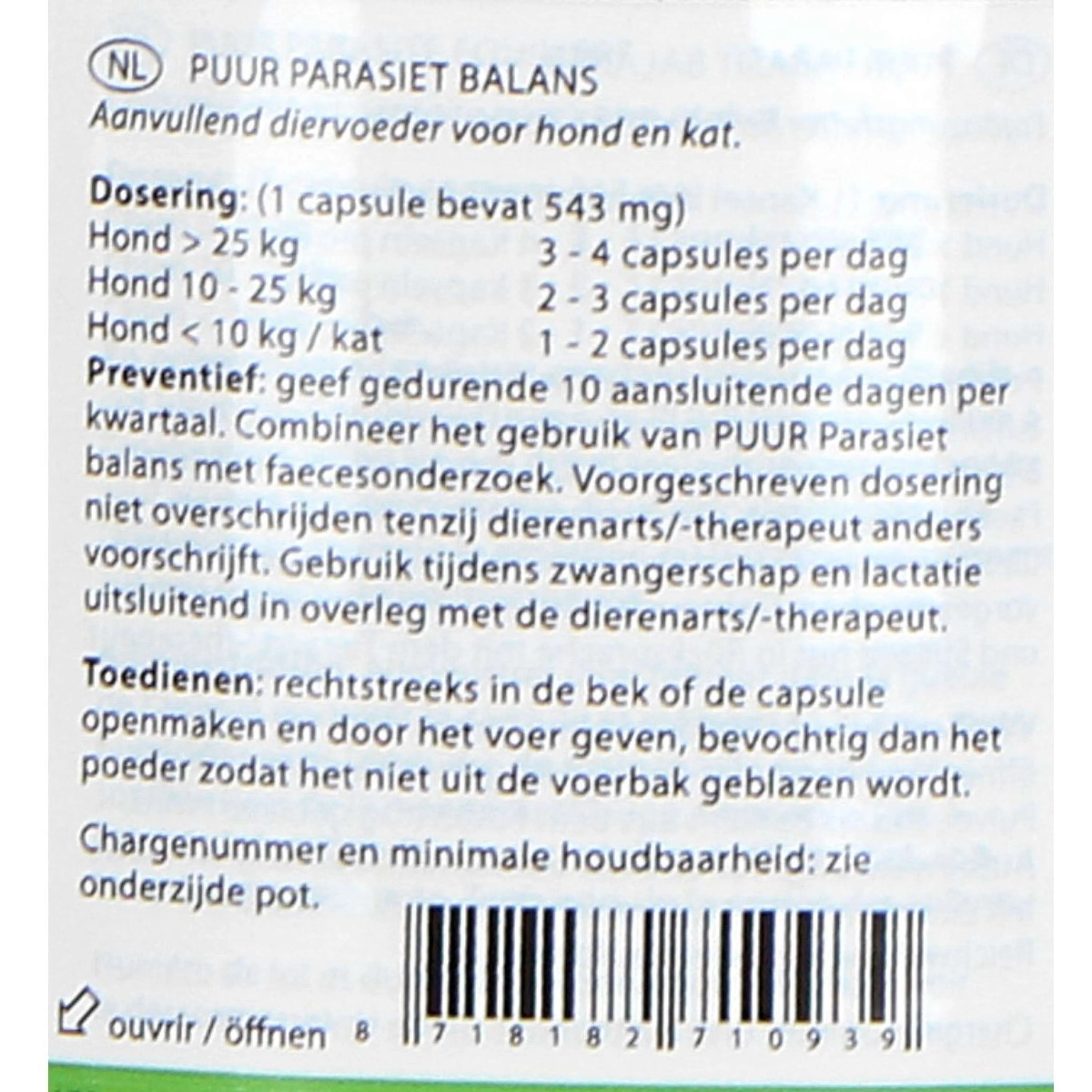 PUUR Parasites/ Balance Des Parasites Chien et Chat - Image 5