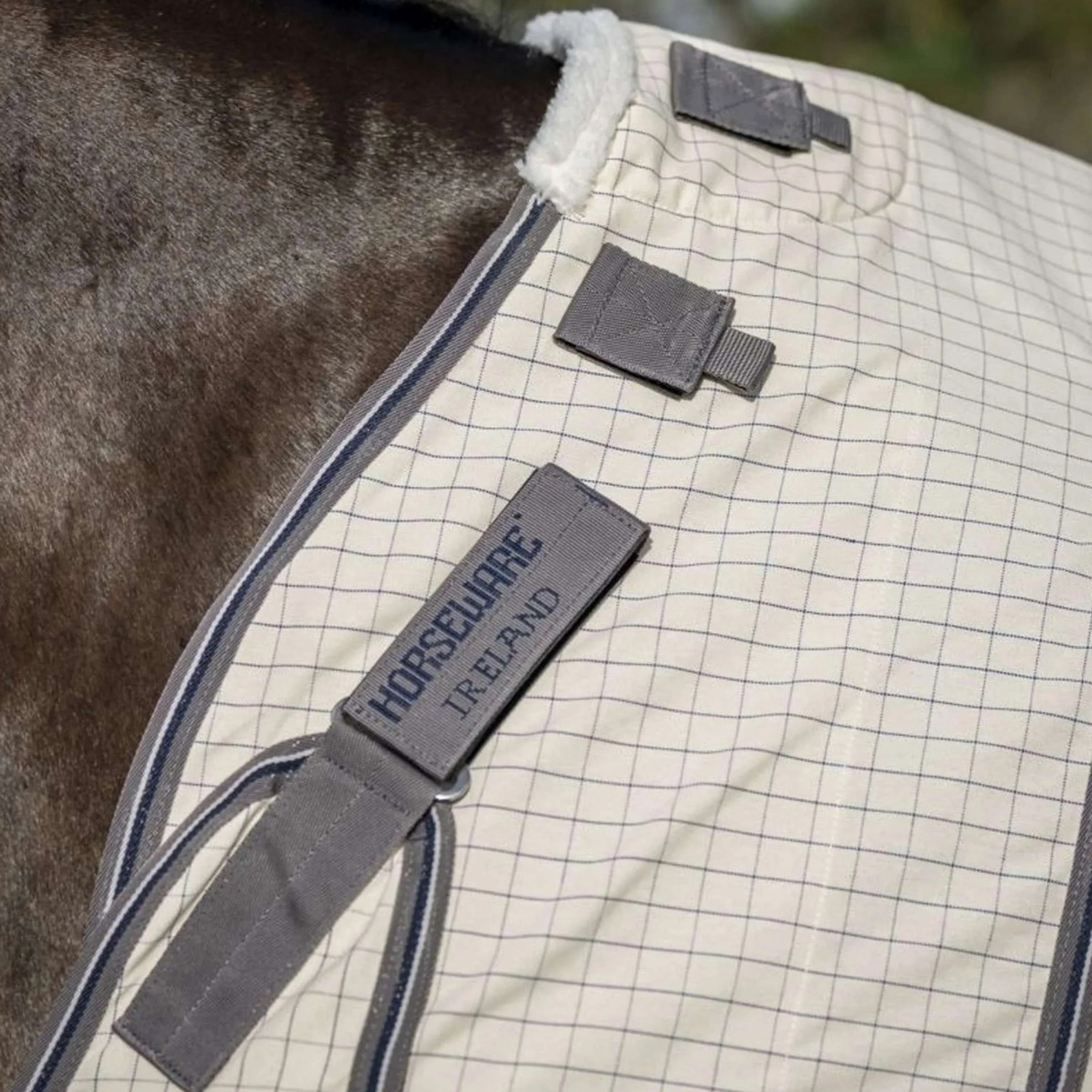 Rambo Optimo Supreme Summer Sheet Plus Carreaux bleu marine/Gris orage/Argent - Image 3