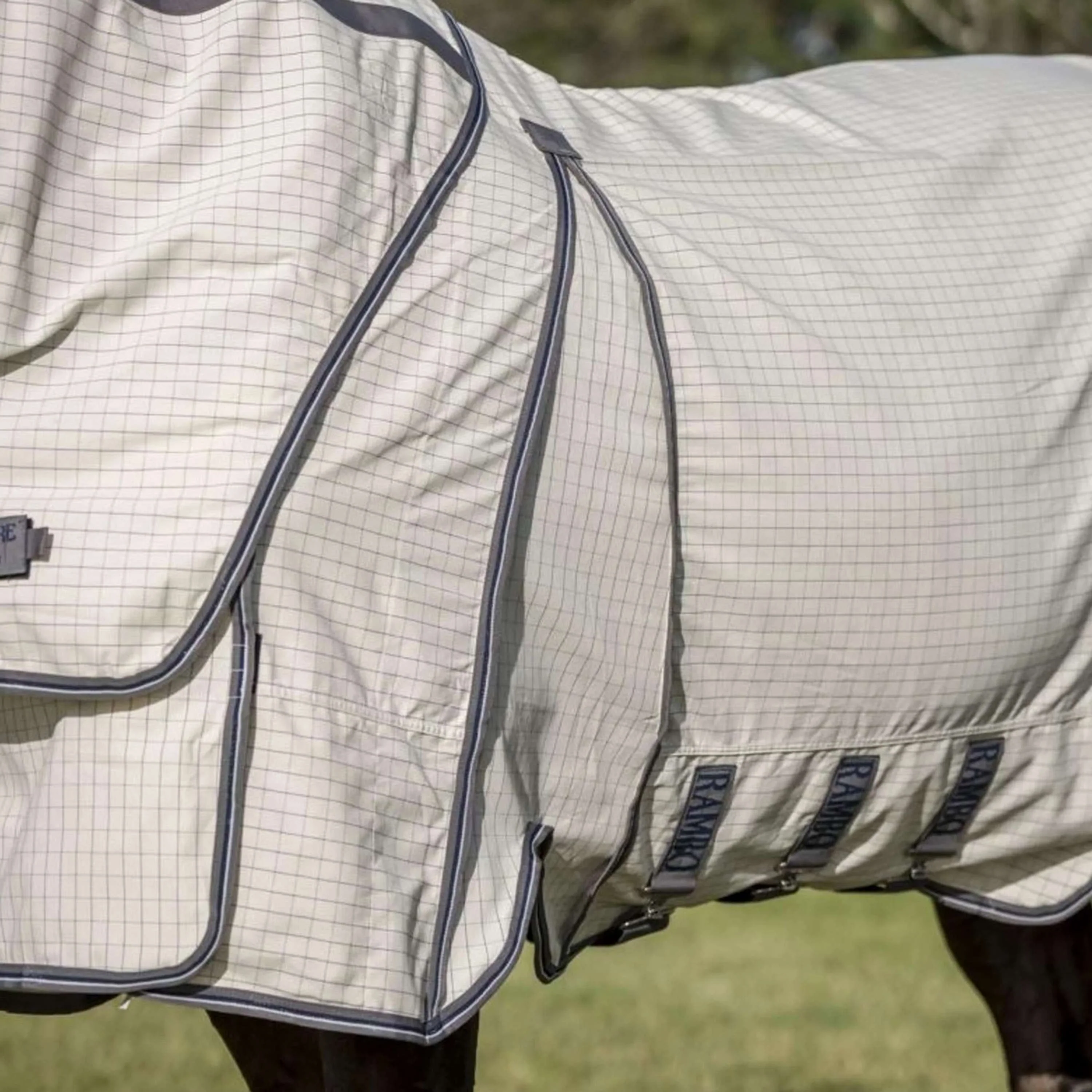 Rambo Optimo Supreme Summer Sheet Plus Carreaux bleu marine/Gris orage/Argent - Image 4