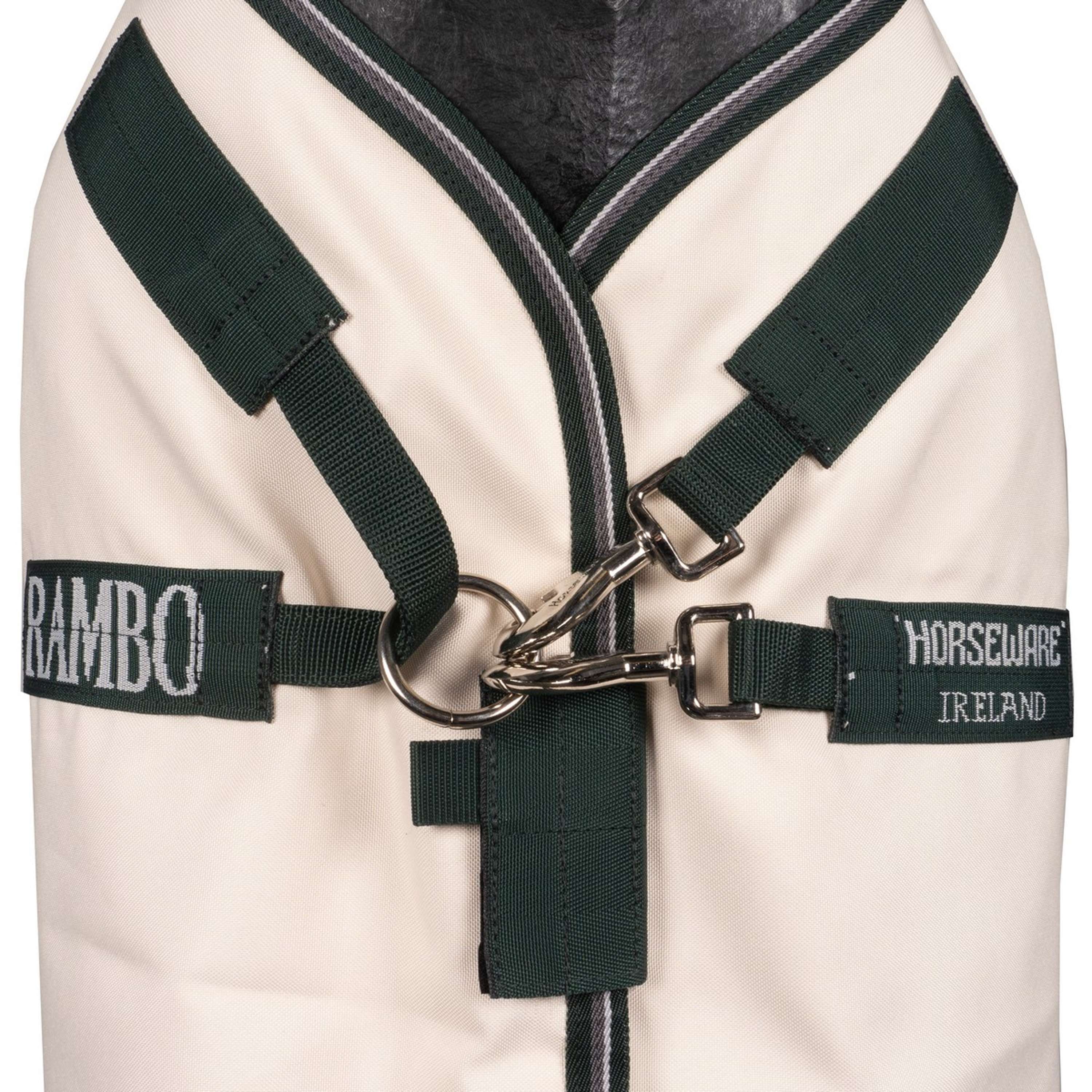 Rambo Pull col Hoodie Craie/Vert chasseur/Argent - Image 6