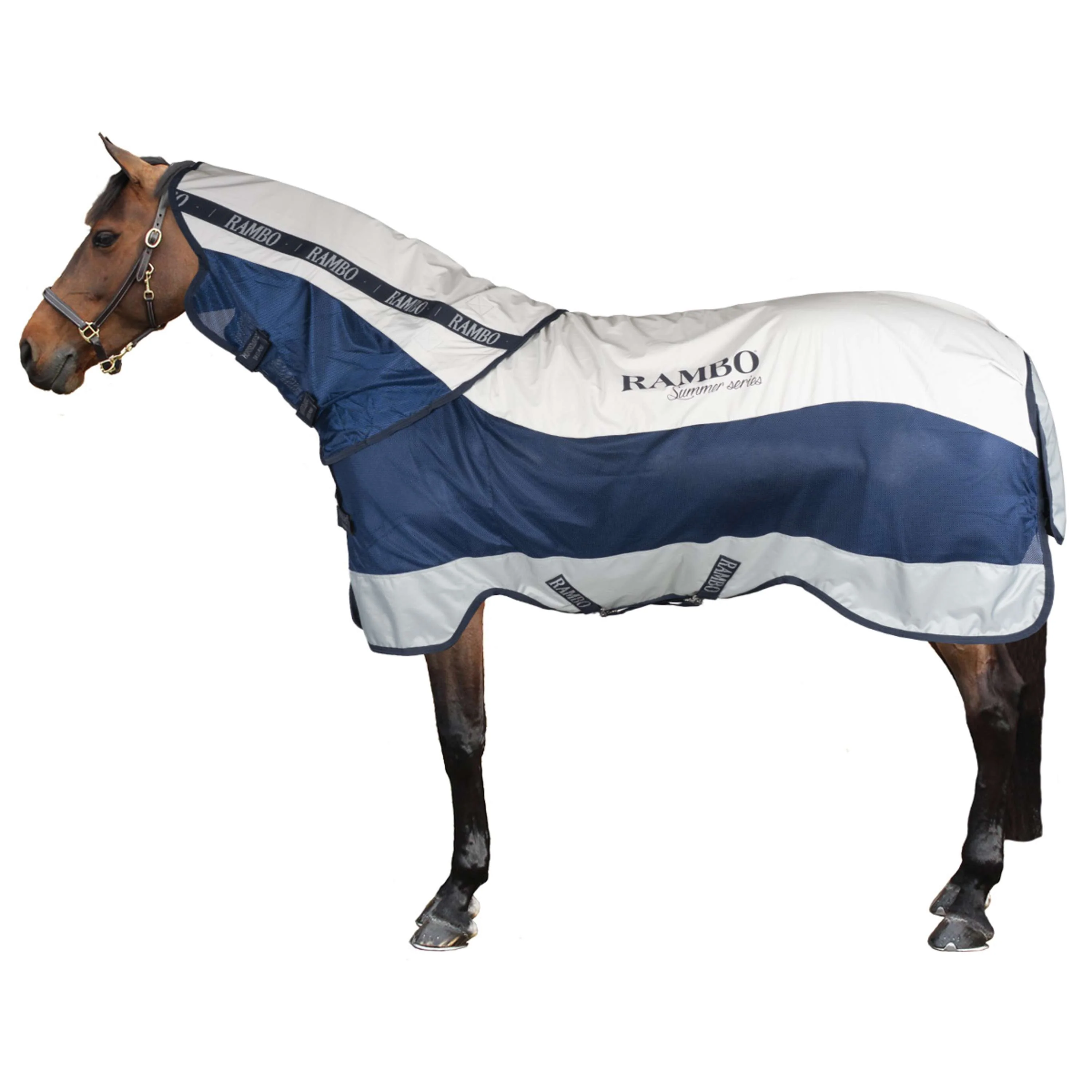 Rambo Chemise Turnout 0g Summer Series Marine/Gris - Image 2
