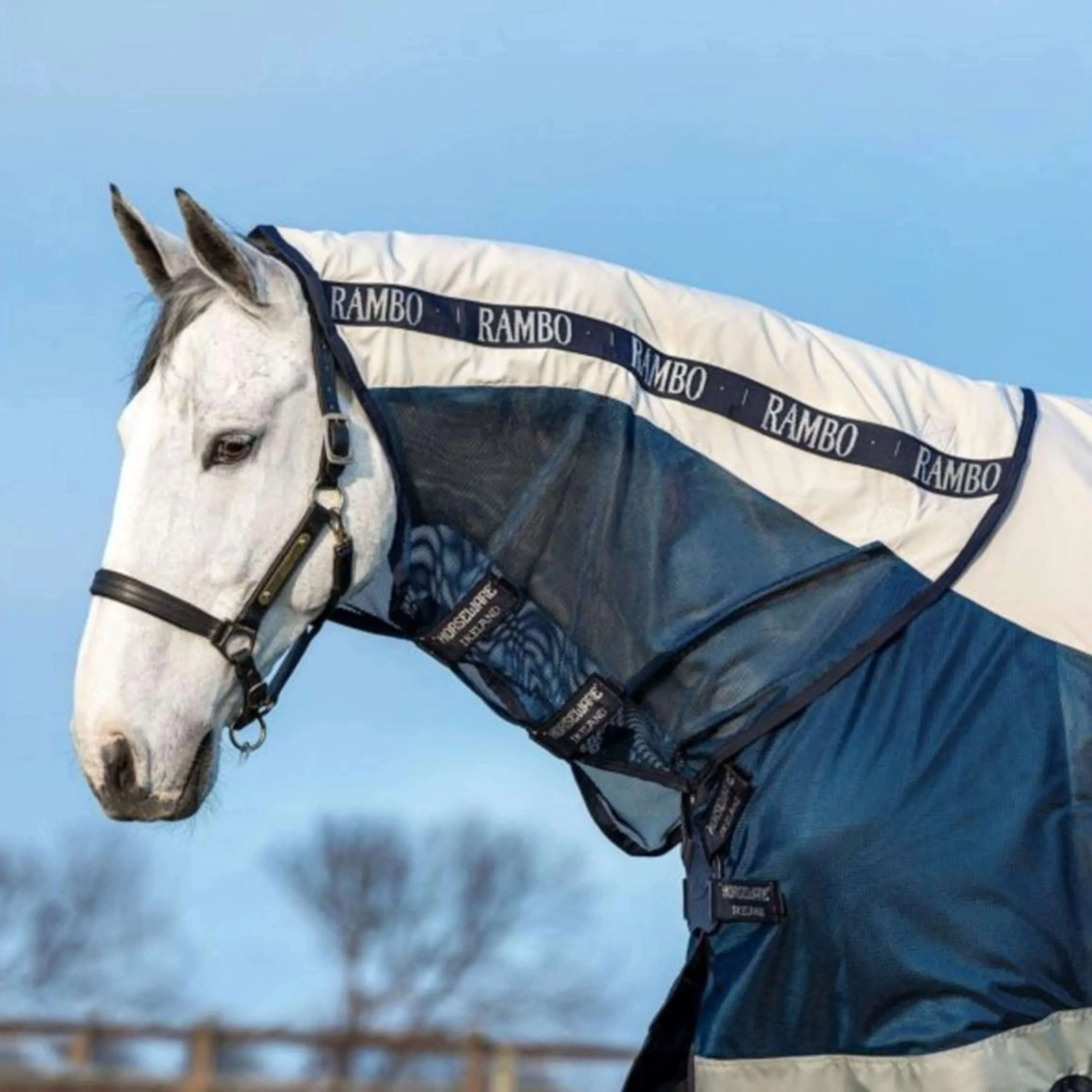 Rambo Chemise Turnout 0g Summer Series Marine/Gris - Image 5
