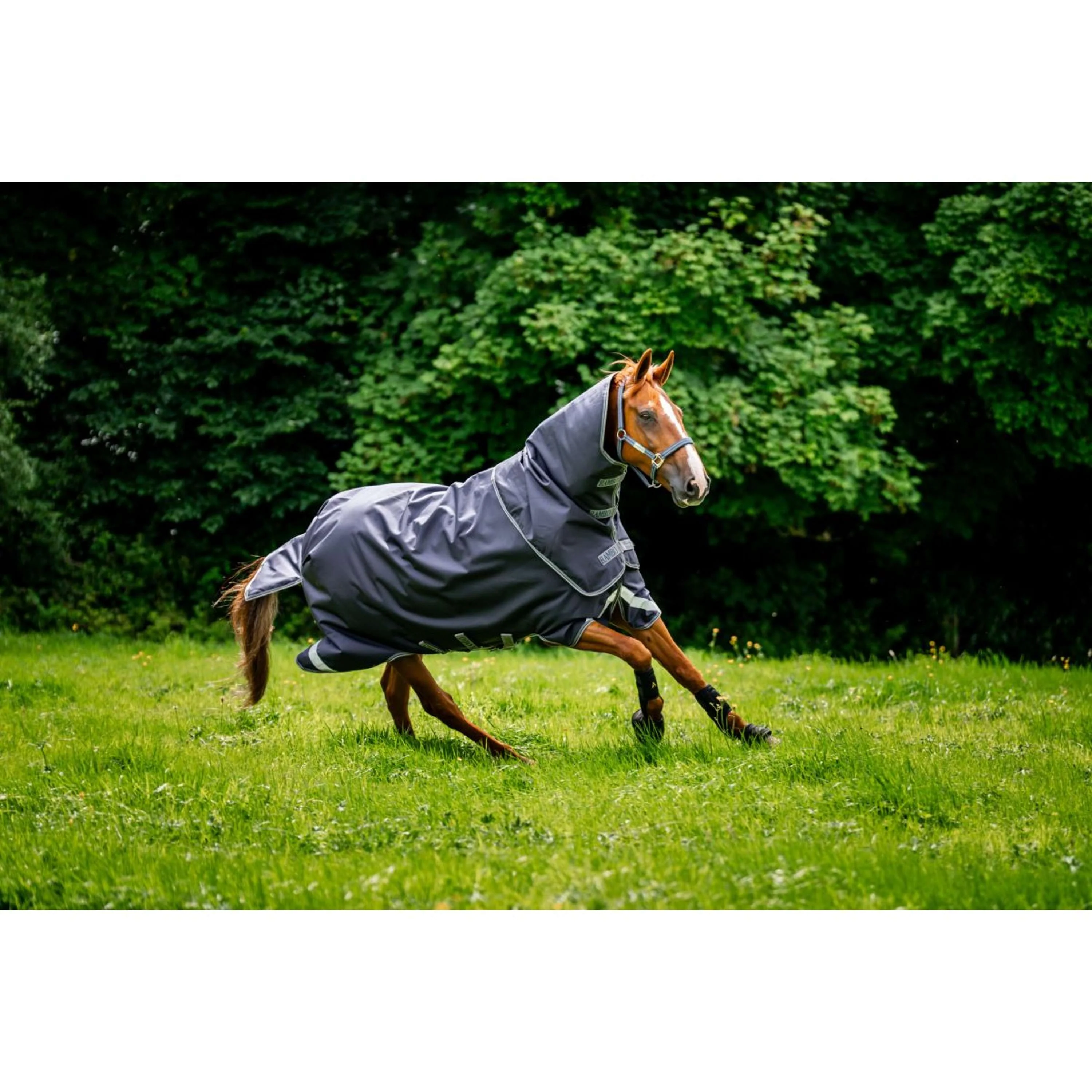 Rambo Chemise Turnout Duo Ripstop Plus Bundle 100g + 100g + 200g Navy/Thunderstorm Grey/Silver - Image 10