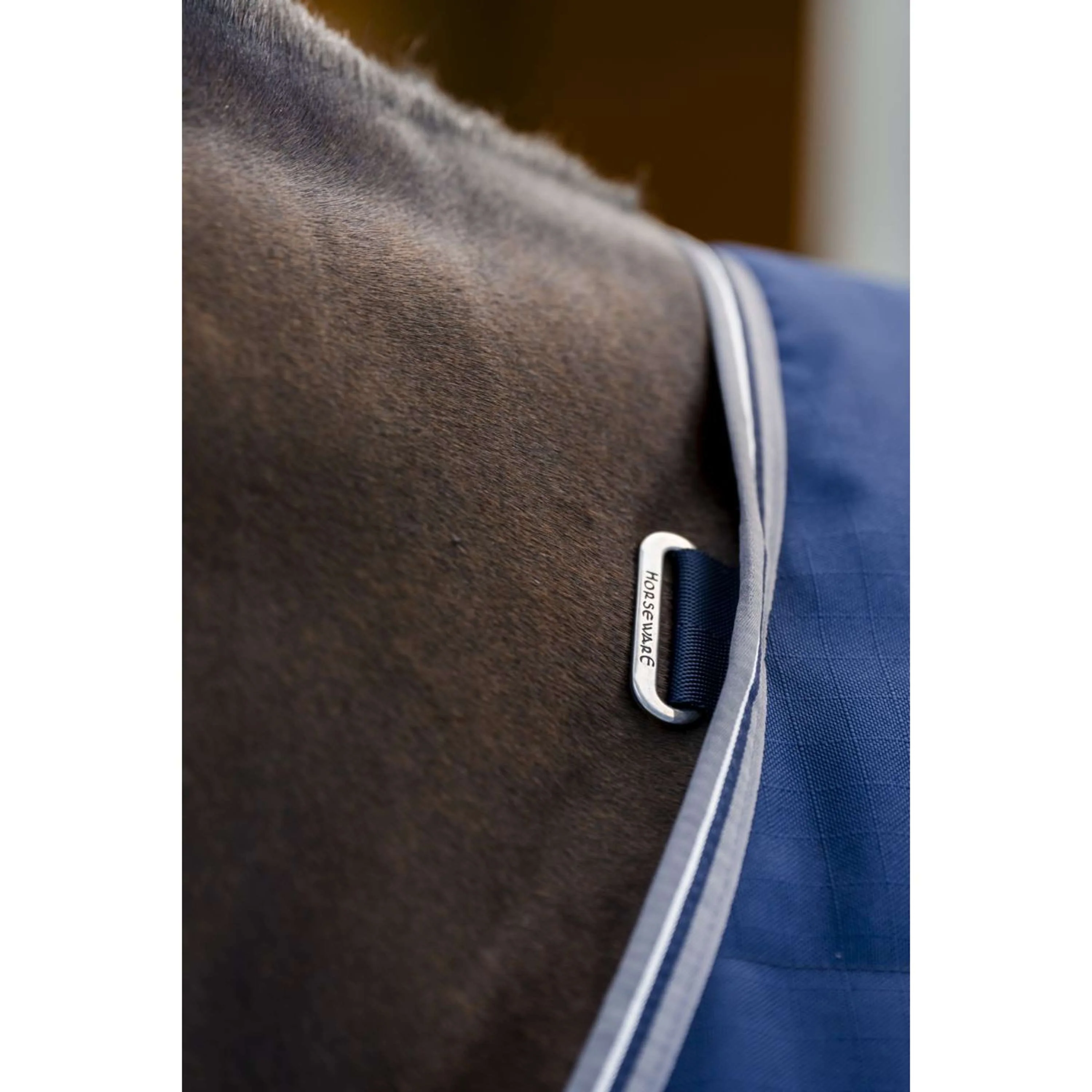 Rambo Couverture d'Écurie 100g Navy/Thunderstorm Grey/Silver - Image 3