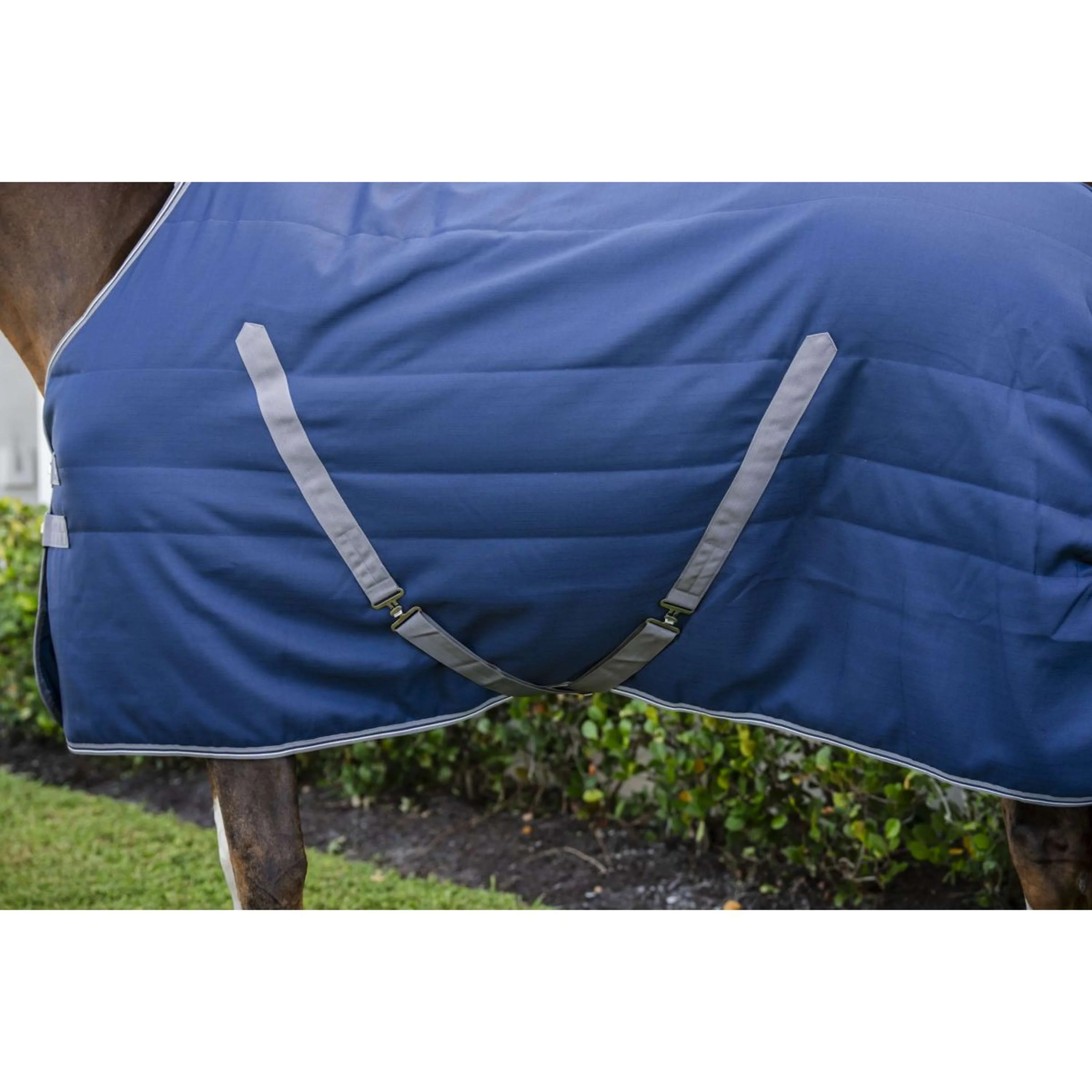 Rambo Couverture d'Écurie 100g Navy/Thunderstorm Grey/Silver - Image 4