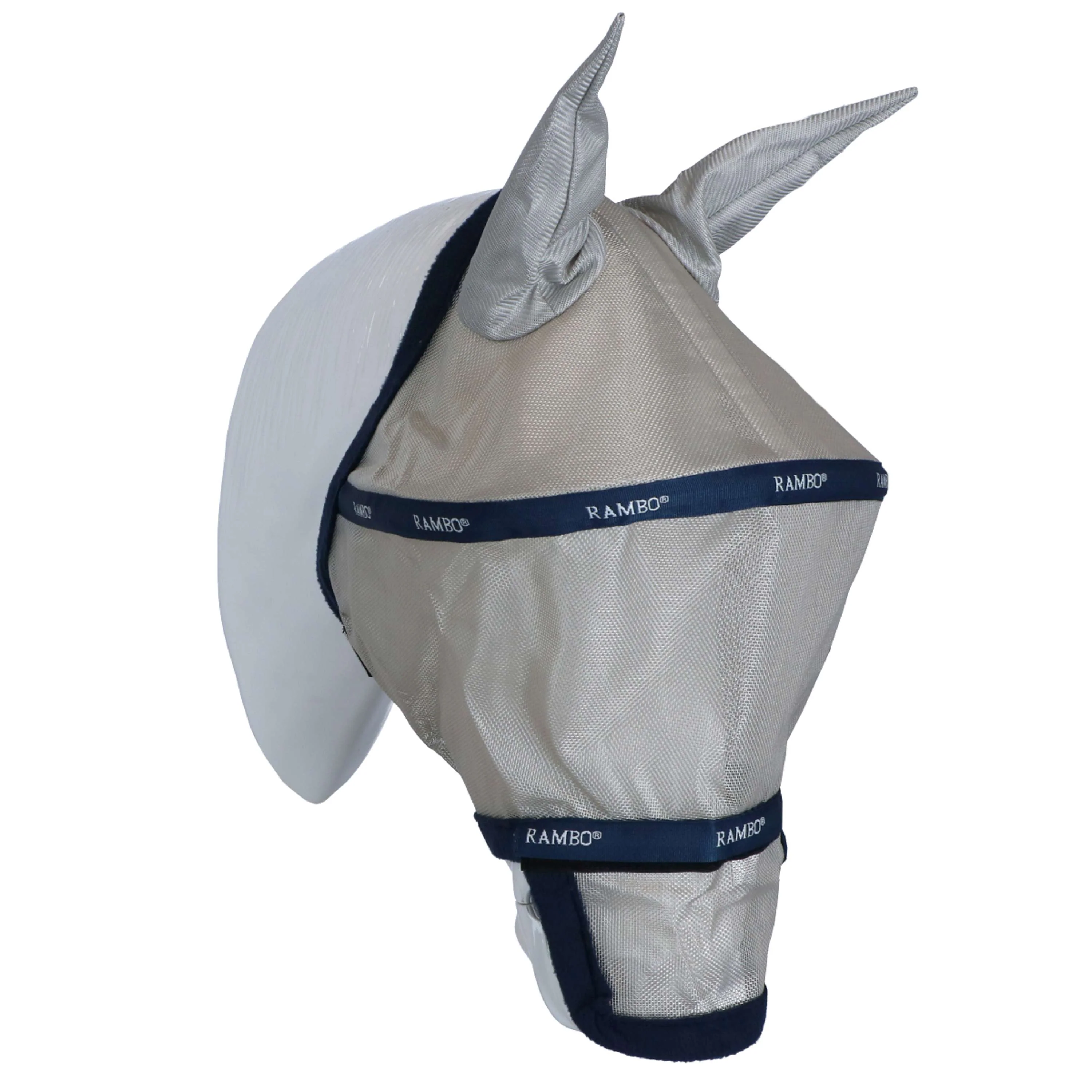 Rambo Fly Mask Plus Marin/Argente - Image 2
