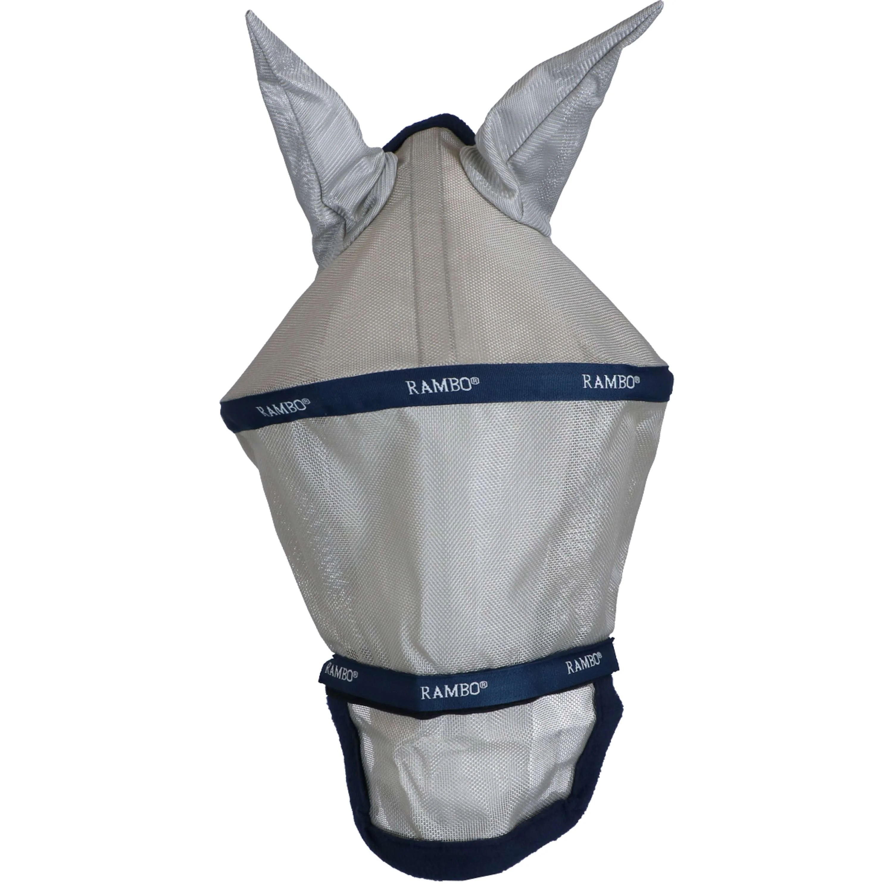Rambo Fly Mask Plus Marin/Argente - Image 3