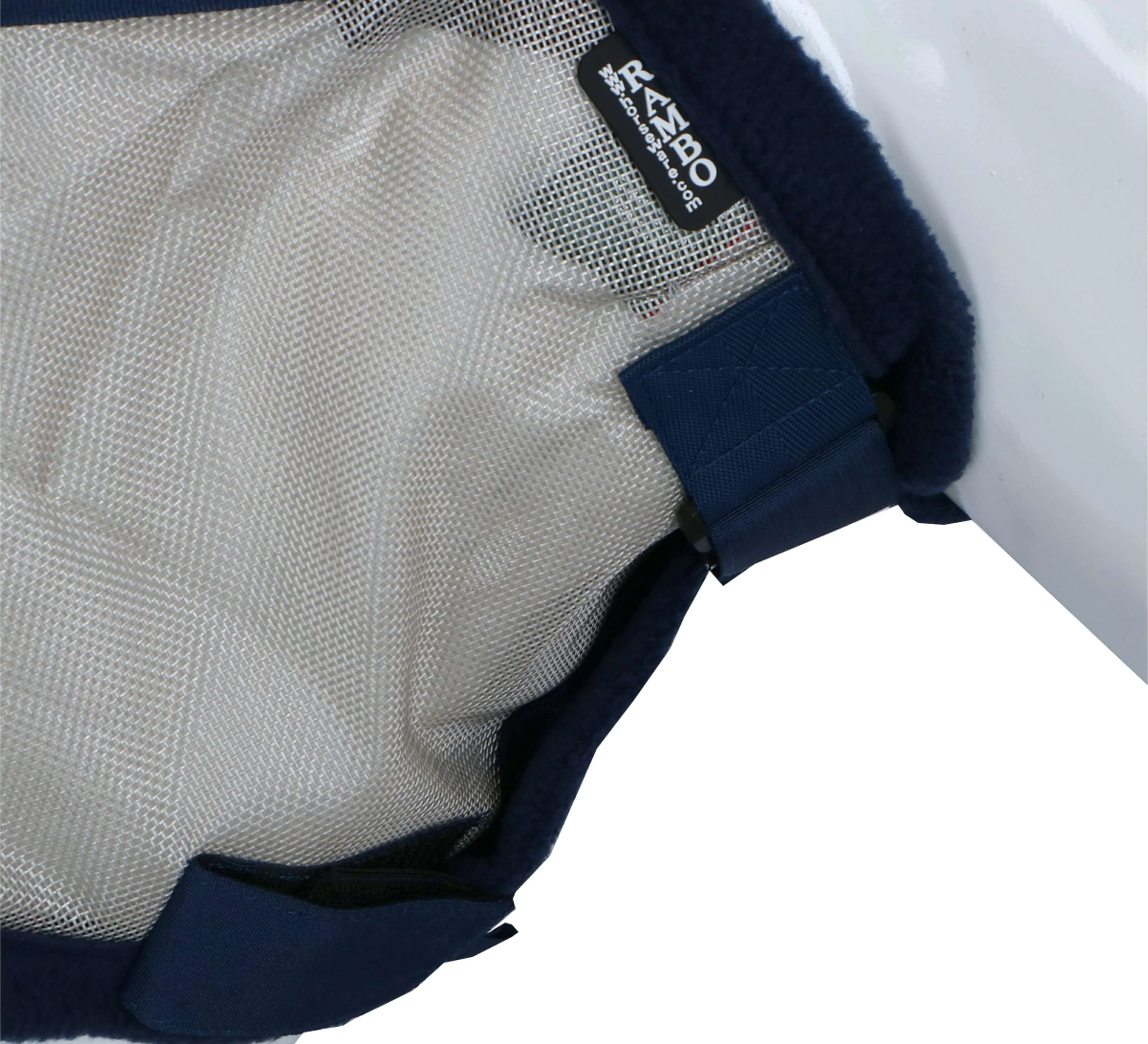 Rambo Fly Mask Plus Marin/Argente - Image 5