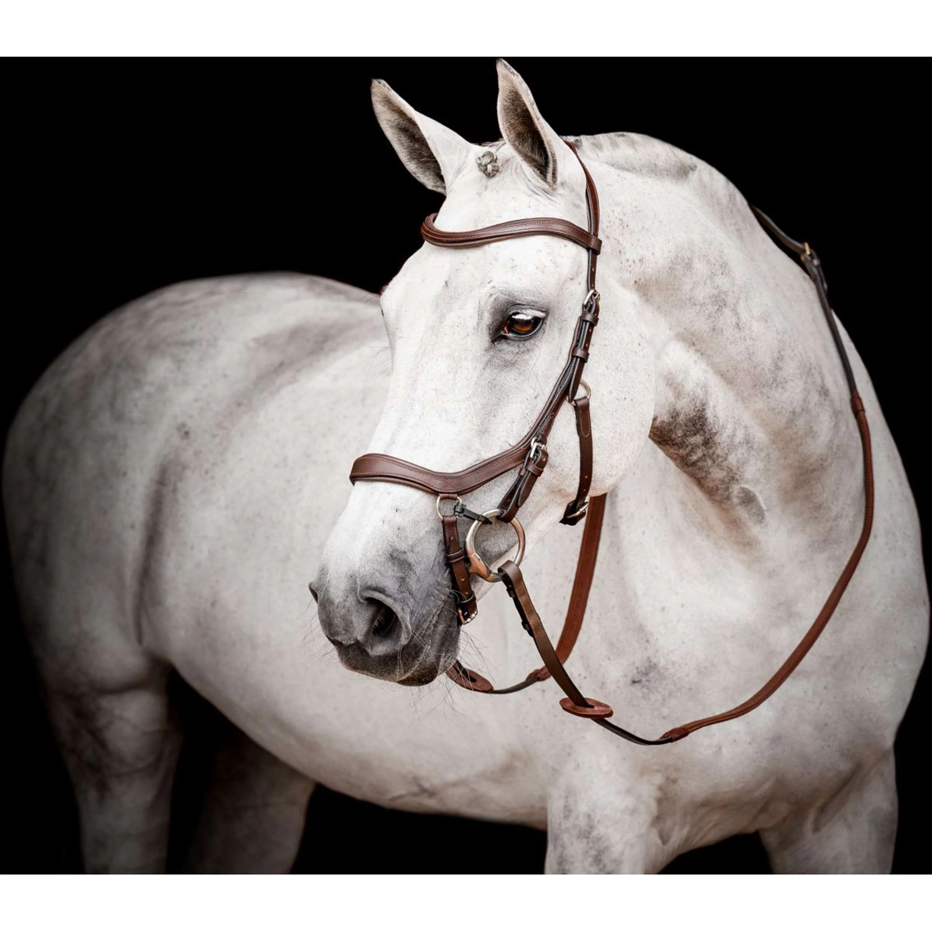 Horseware Micklem Competition Bridle Nouveau Dark Havana - Image 2