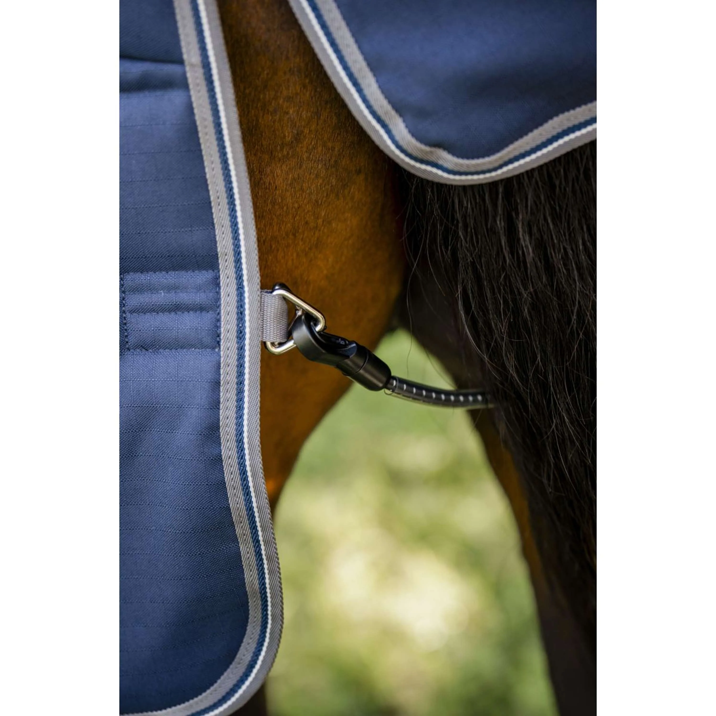 Rambo Optimo Couverture d'Écurie 200g Navy/Thunderstorm Grey/Silver - Image 10