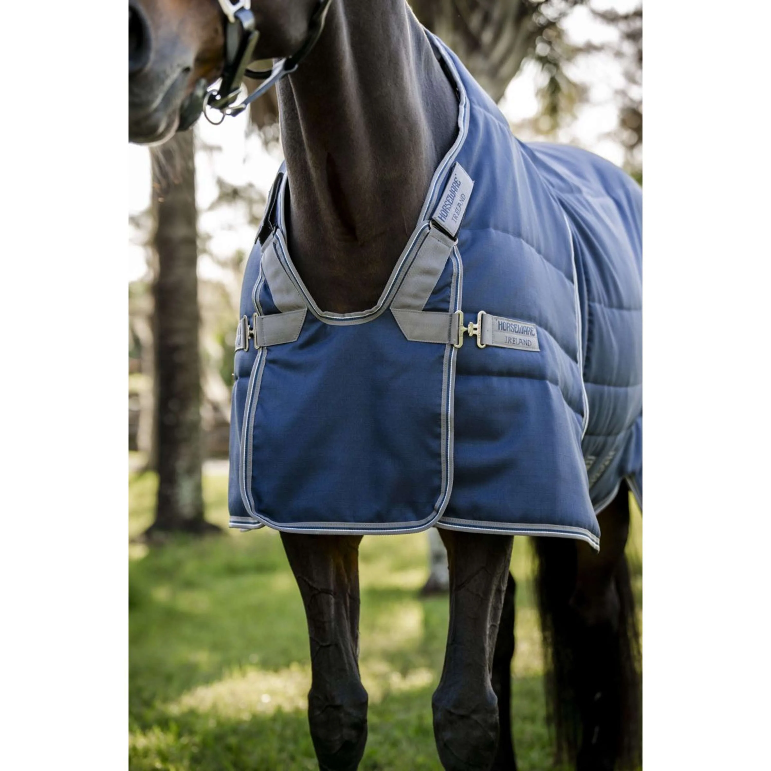 Rambo Optimo Couverture d'Écurie 200g Navy/Thunderstorm Grey/Silver - Image 2