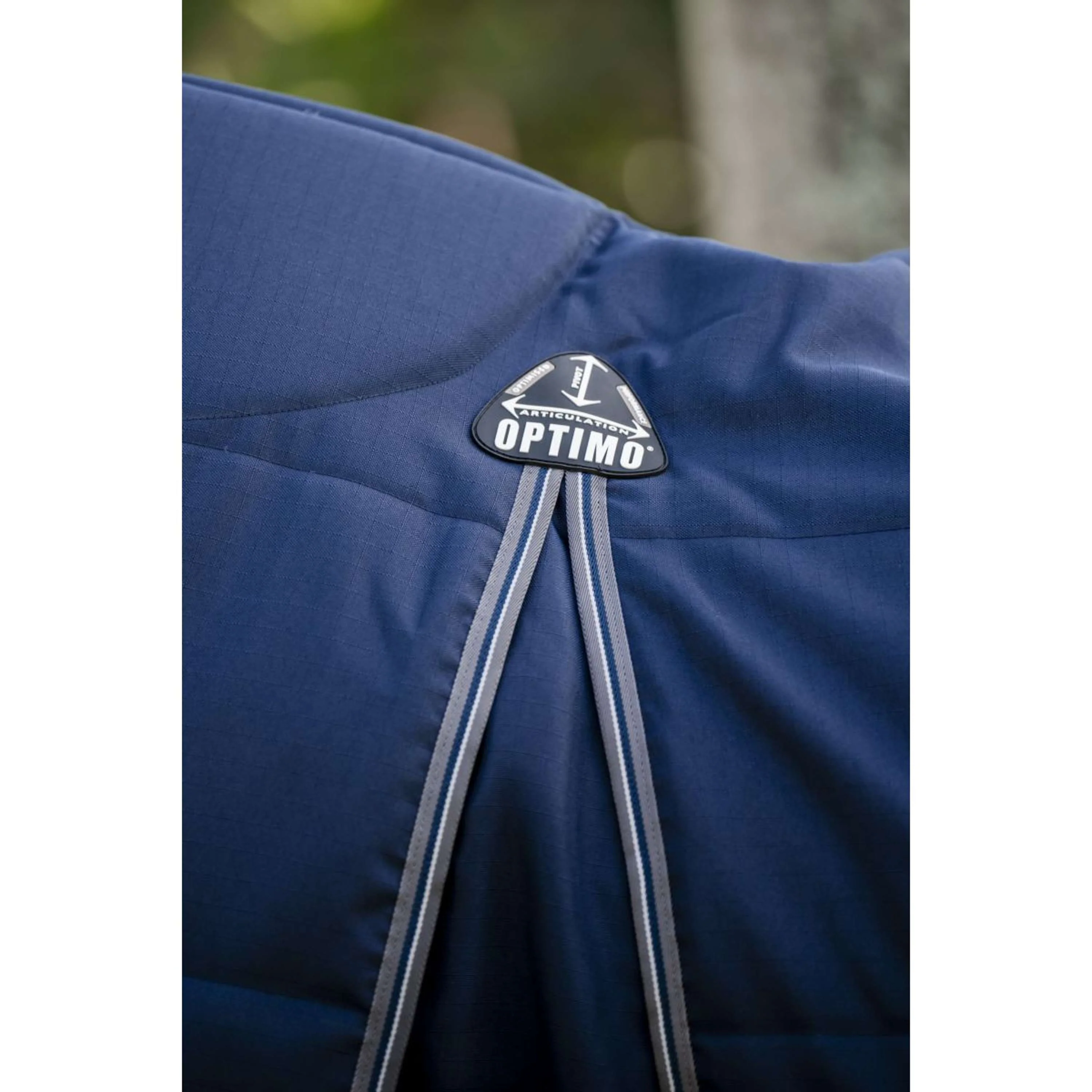 Rambo Optimo Couverture d'Écurie 200g Navy/Thunderstorm Grey/Silver - Image 4