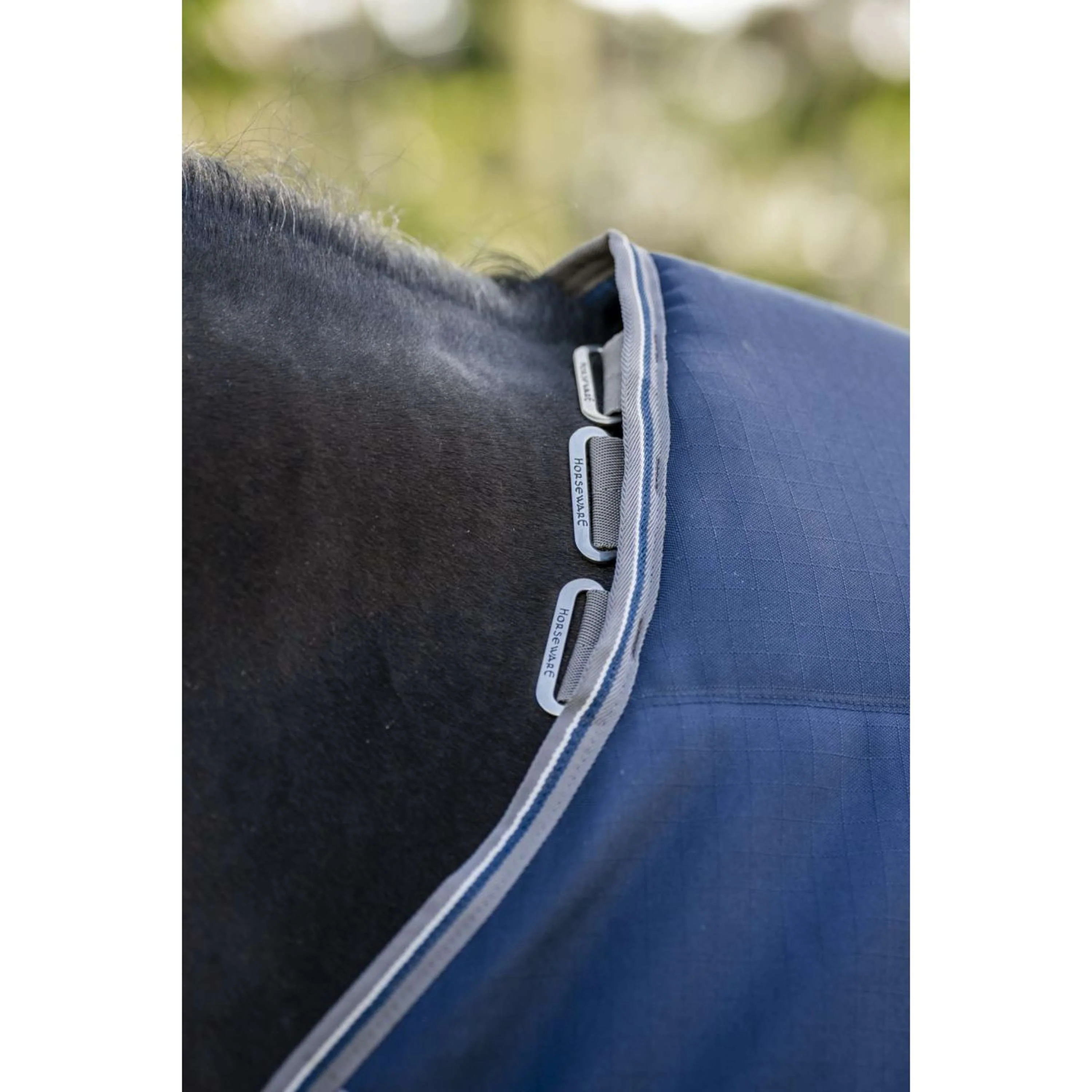 Rambo Optimo Couverture d'Écurie 200g Navy/Thunderstorm Grey/Silver - Image 8