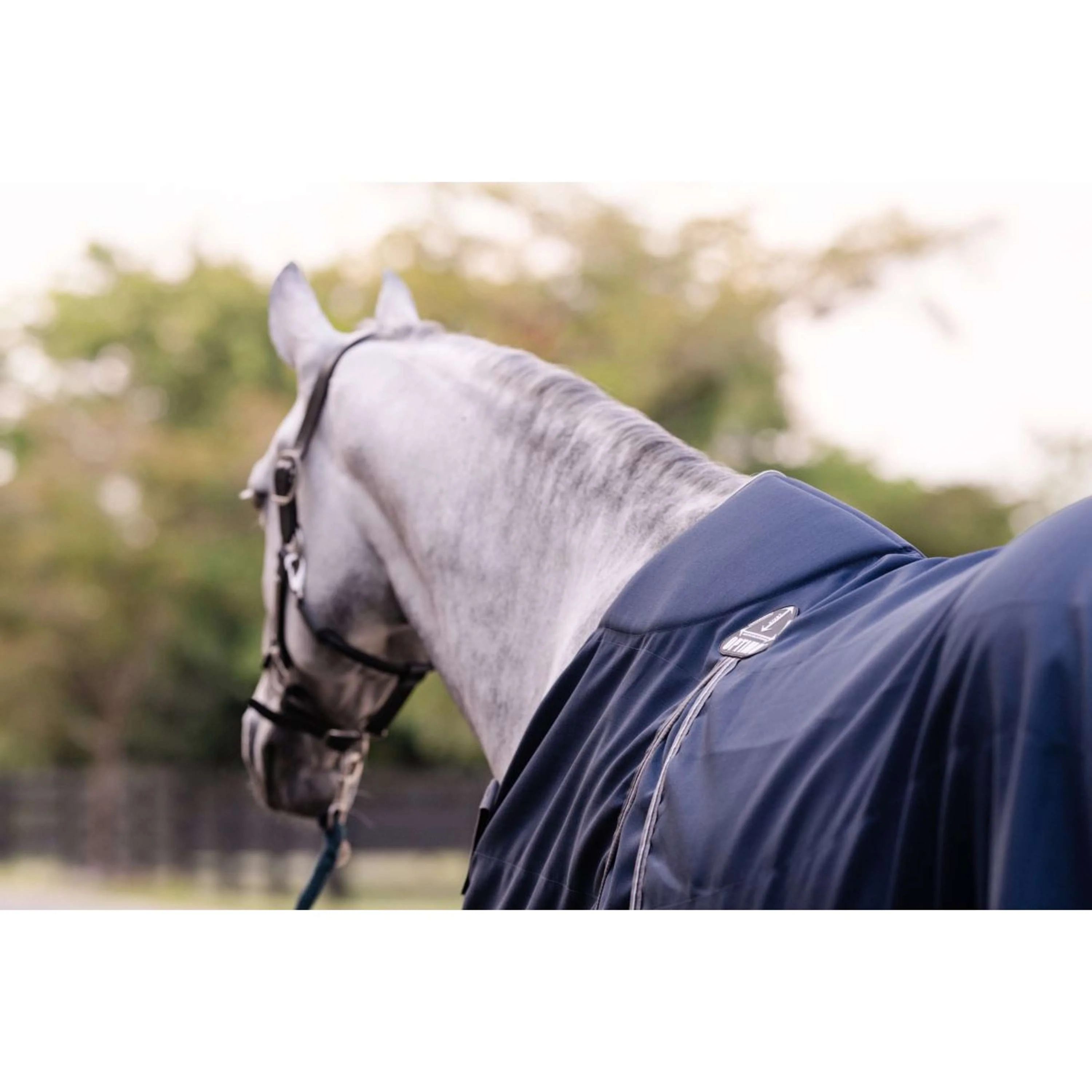 Rambo Optimo Couverture d'Écurie New Navy/Thunderstorm Grey/Silver - Image 4