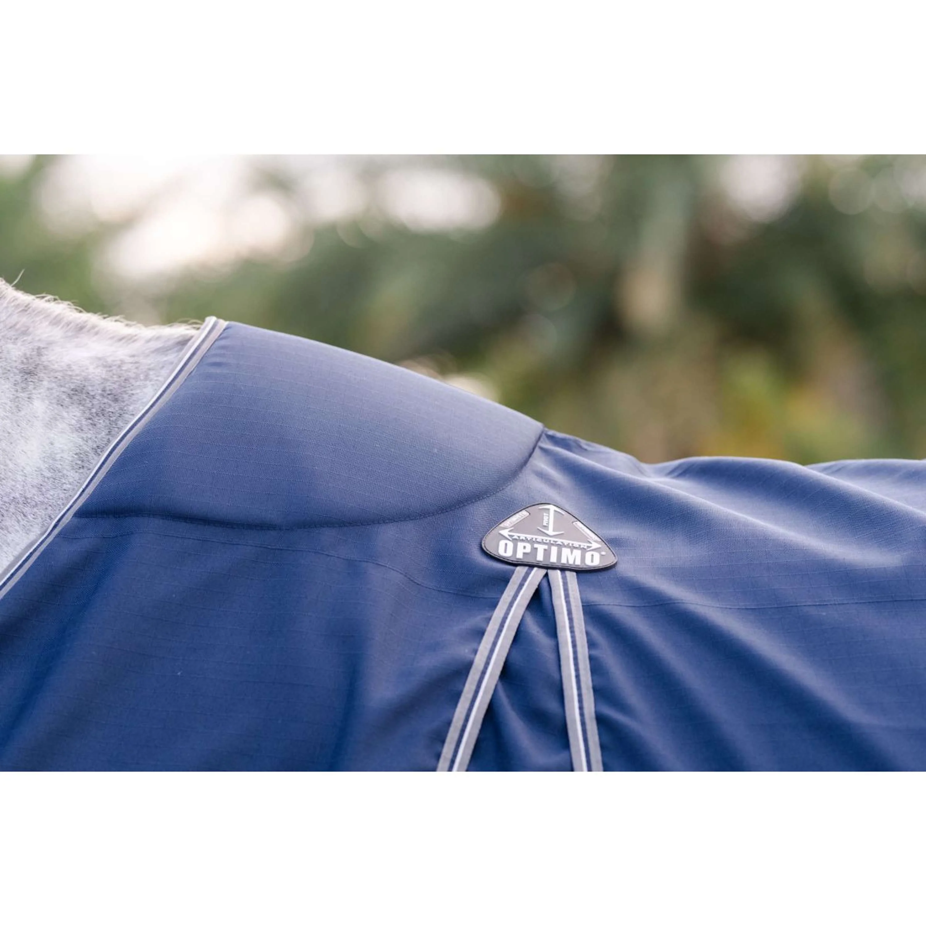 Rambo Optimo Couverture d'Écurie New Navy/Thunderstorm Grey/Silver - Image 9