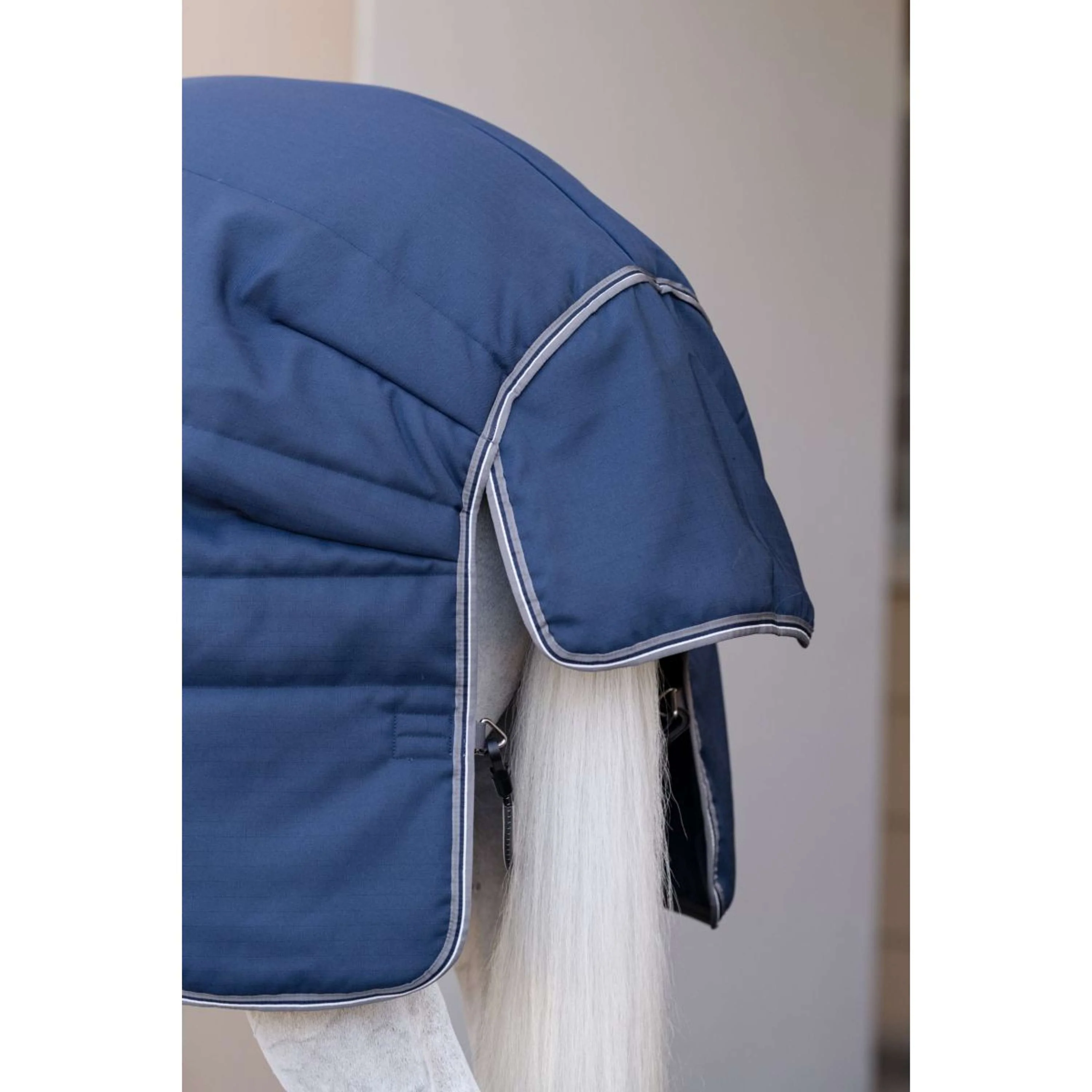 Rambo Optimo Couverture d'Écurie Plus 200g Navy/Thunderstorm Grey/Silver - Image 8