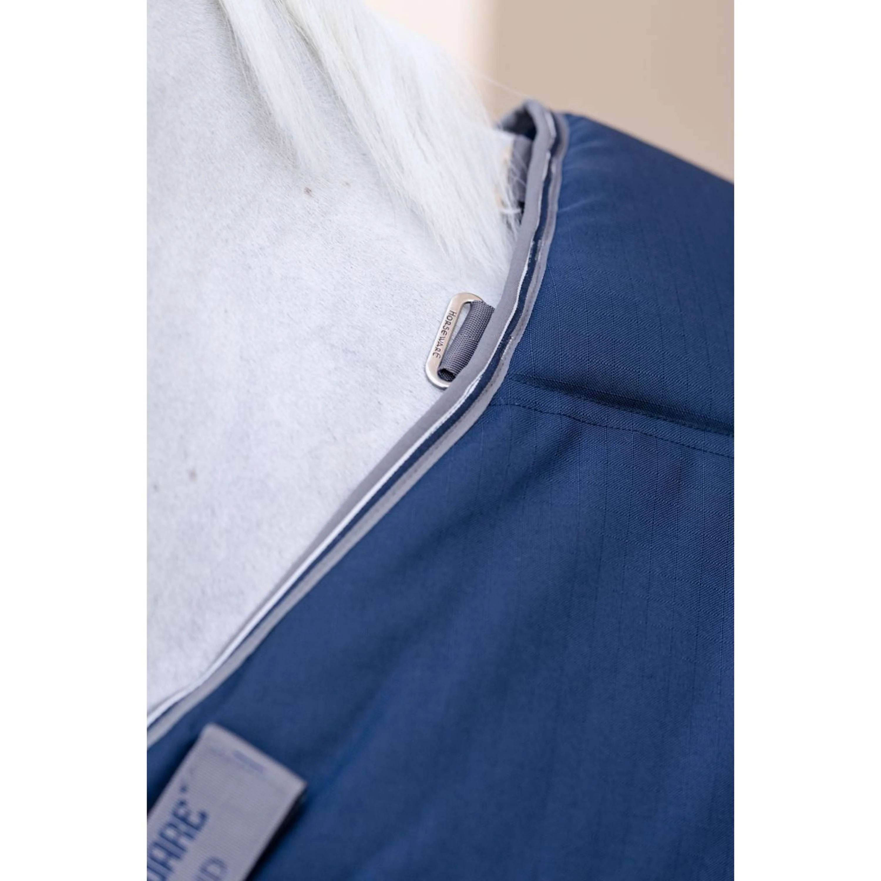 Rambo Optimo Couverture d'Écurie Plus 200g Navy/Thunderstorm Grey/Silver - Image 7