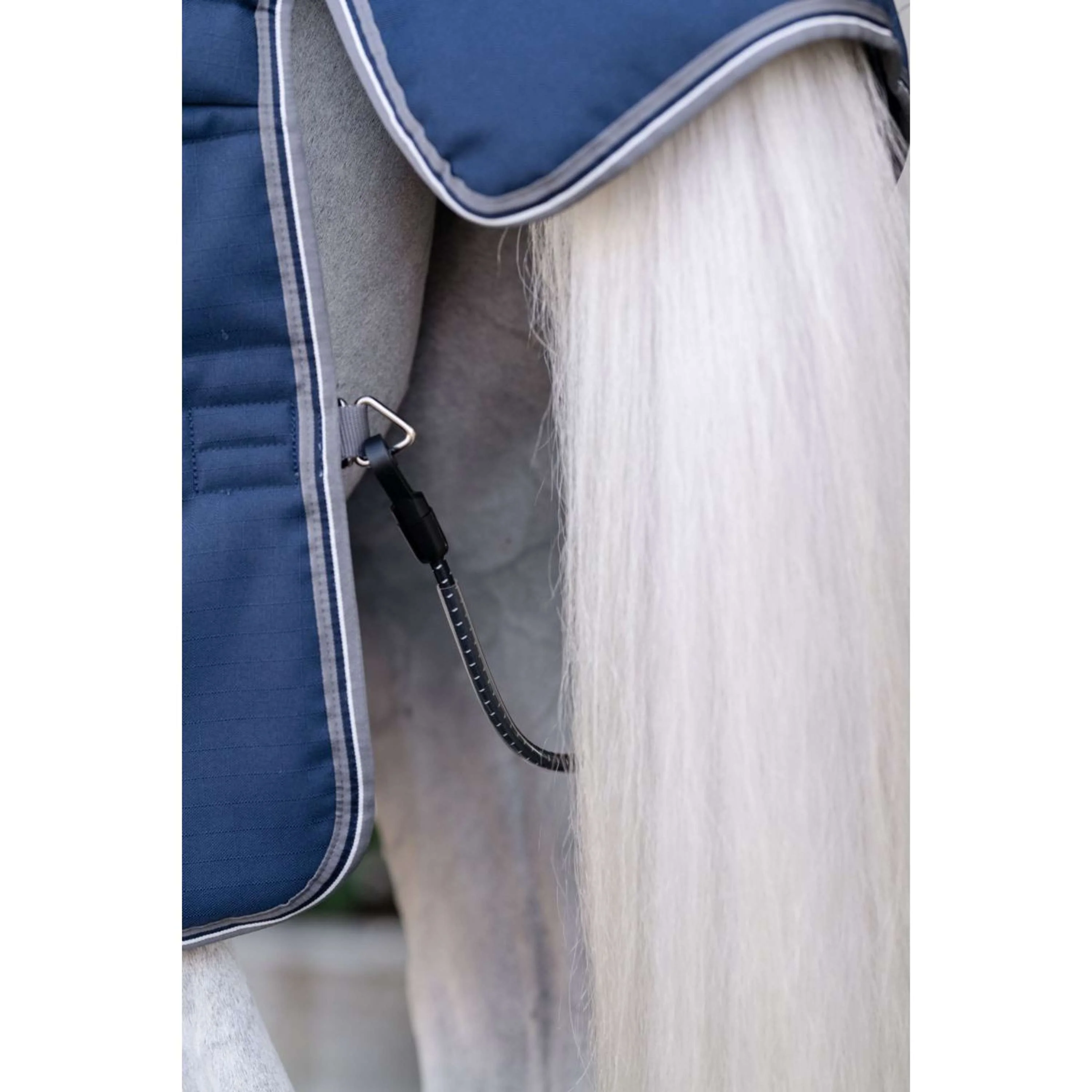 Rambo Optimo Couverture d'Écurie Plus 200g Navy/Thunderstorm Grey/Silver - Image 9