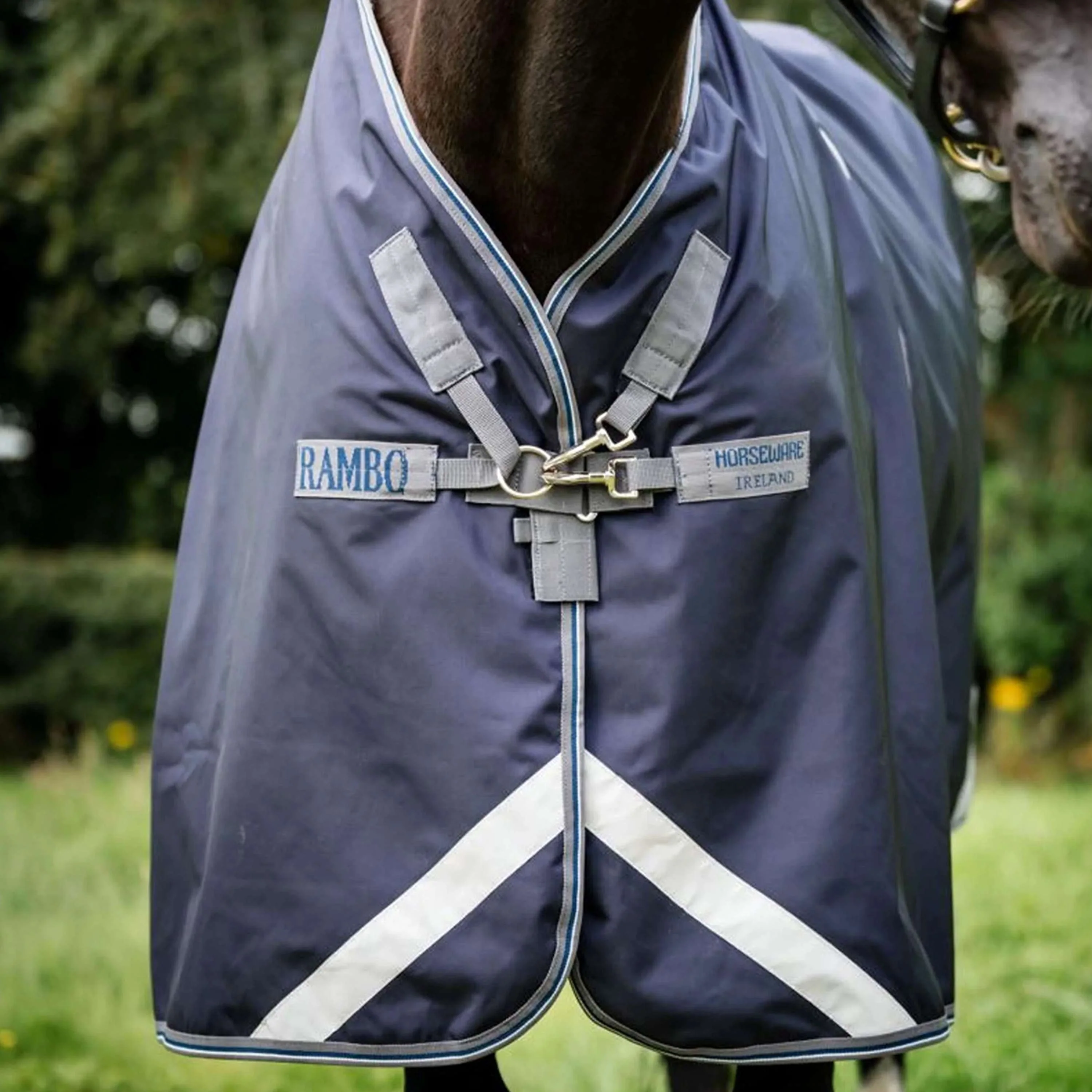 Rambo Optimo Turnout Plus 0g Navy/Thunderstorm Grey - Image 6