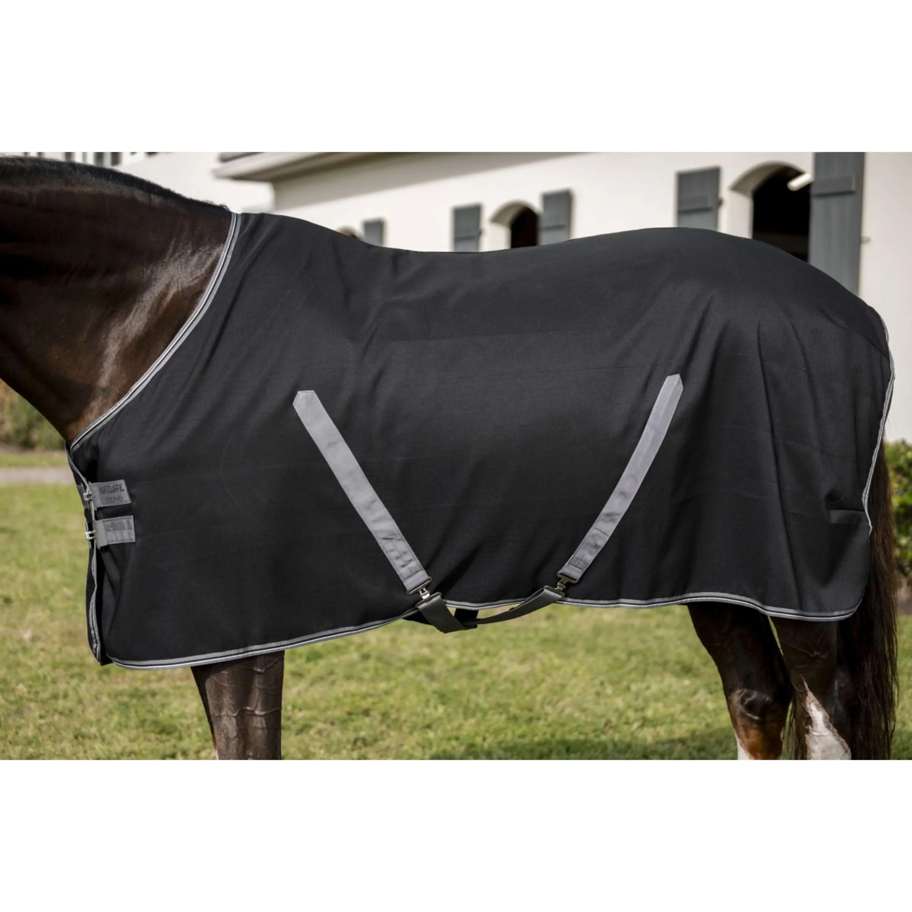 Rambo Stable Sheet Black/Thunderstorm Grey/Silver - Image 2