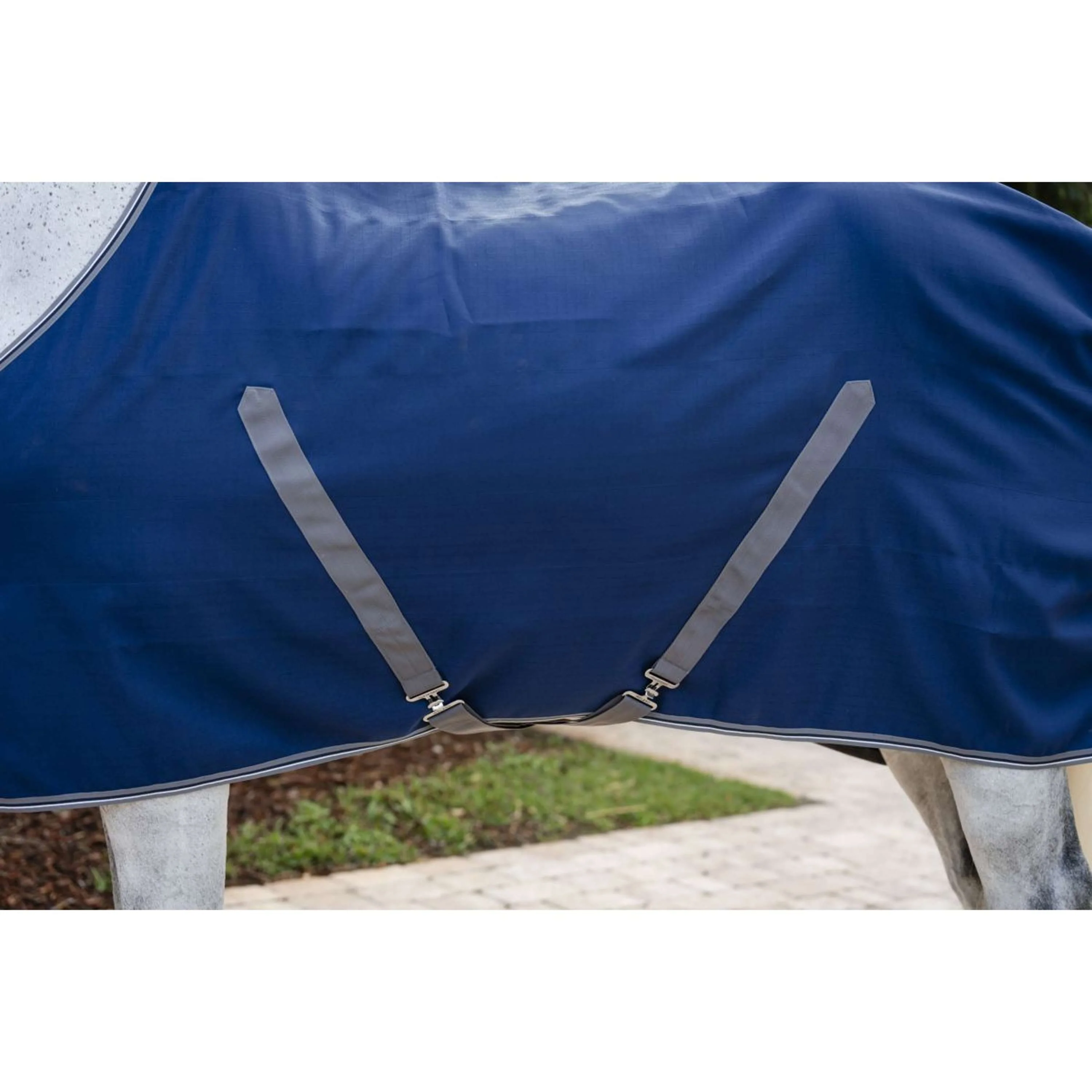 Rambo Stable Sheet Navy/Thunderstorm Grey/Silver - Image 3