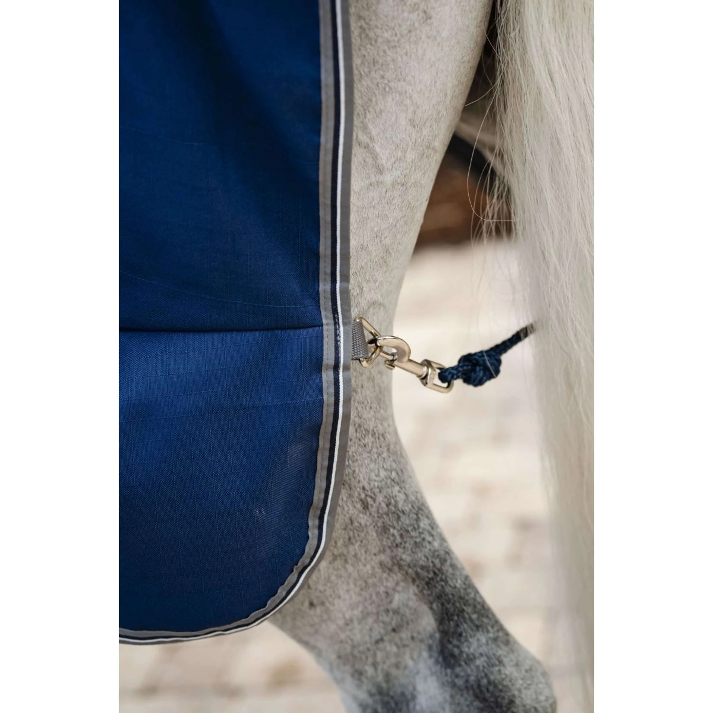 Rambo Stable Sheet Navy/Thunderstorm Grey/Silver - Image 6