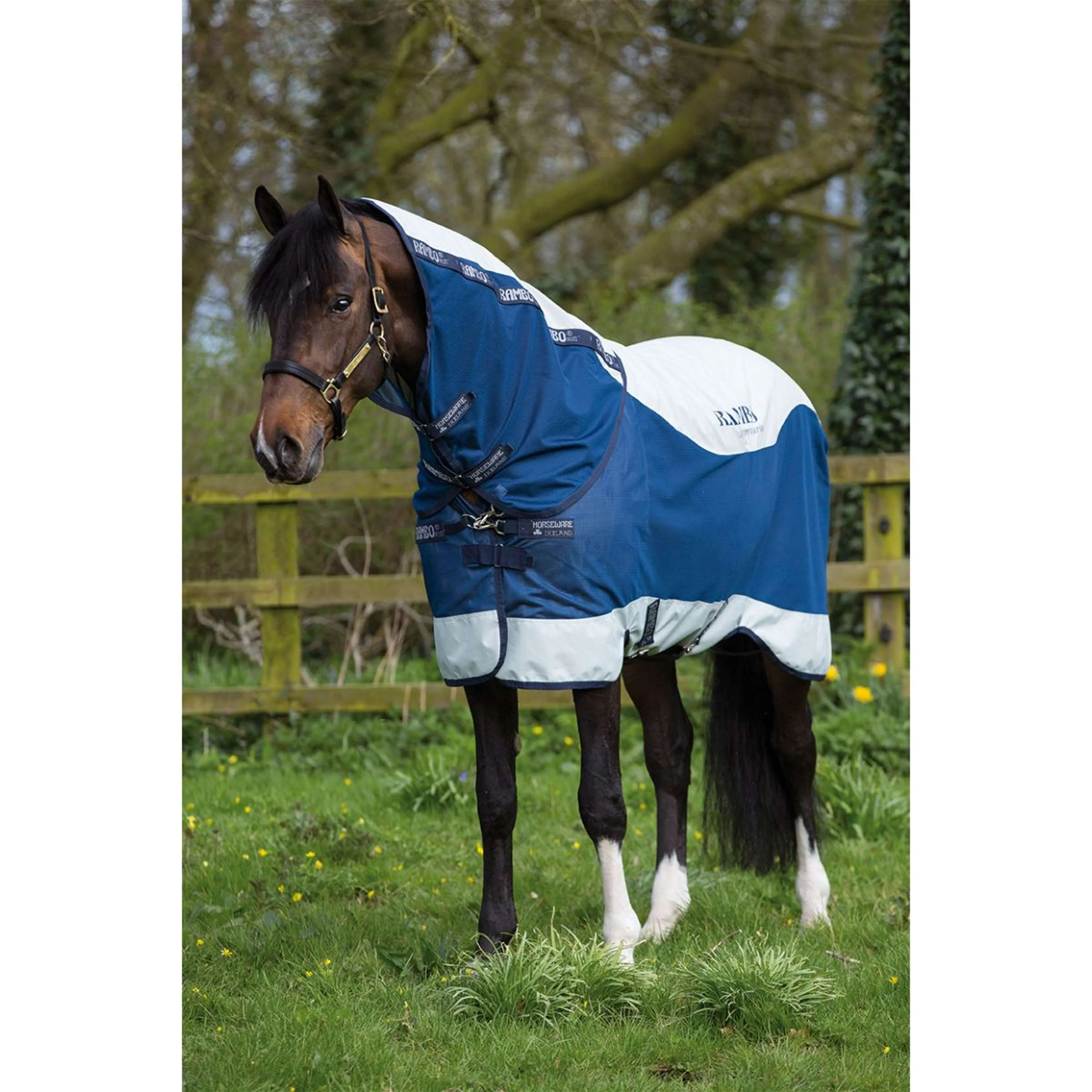 Rambo Summer Series Turnout V-front Marine/Gris - Image 2