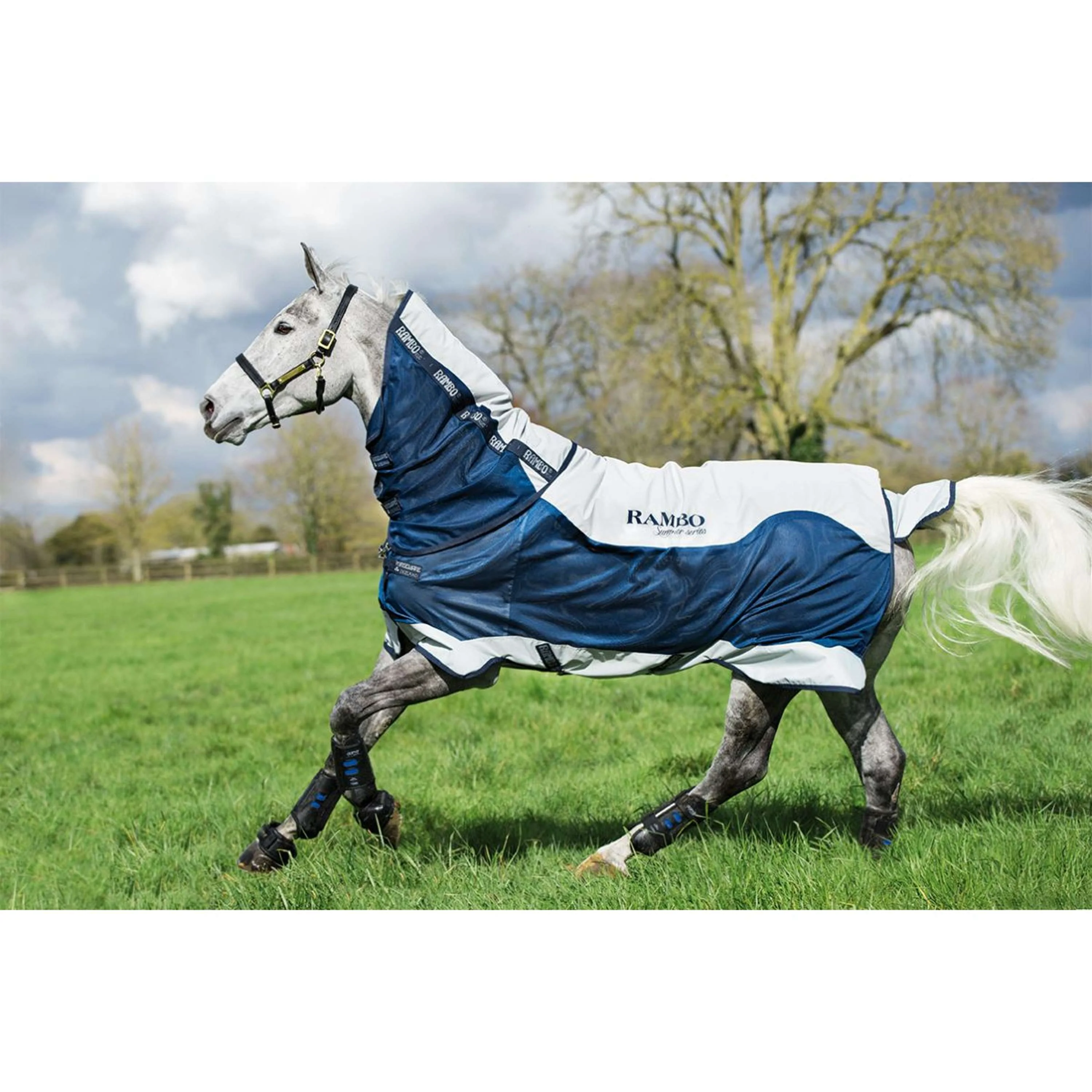 Rambo Summer Series Turnout V-front Marine/Gris - Image 4