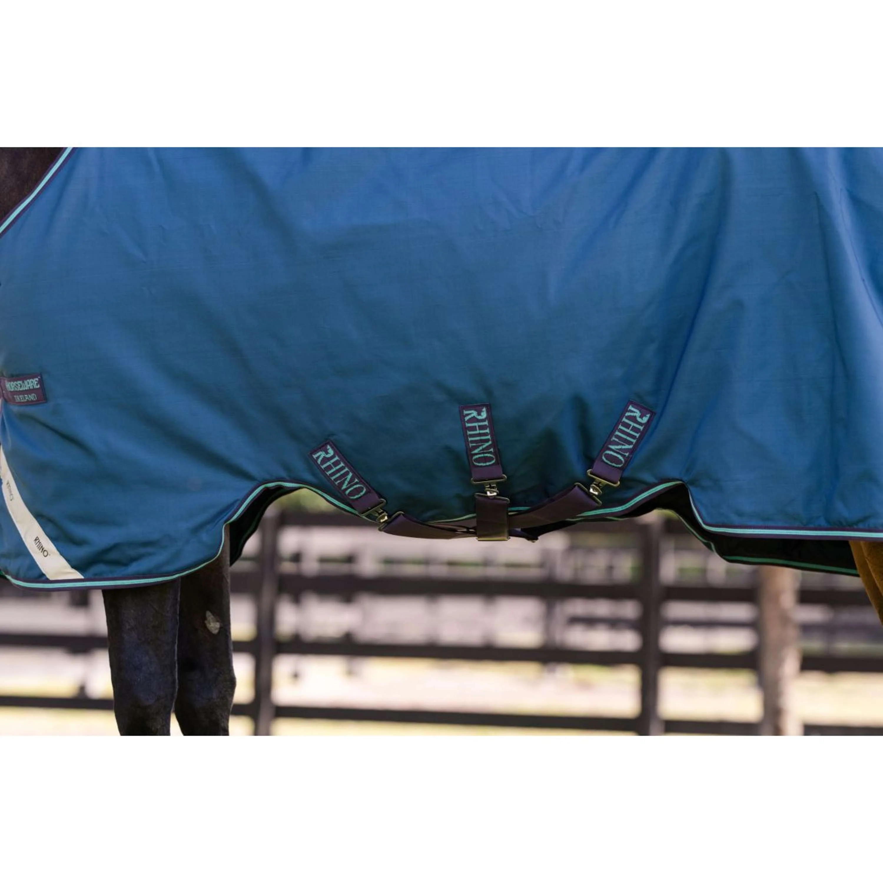Rhino Chemise Turnout 100g Marine/Gris/Aqua/Gris - Image 3
