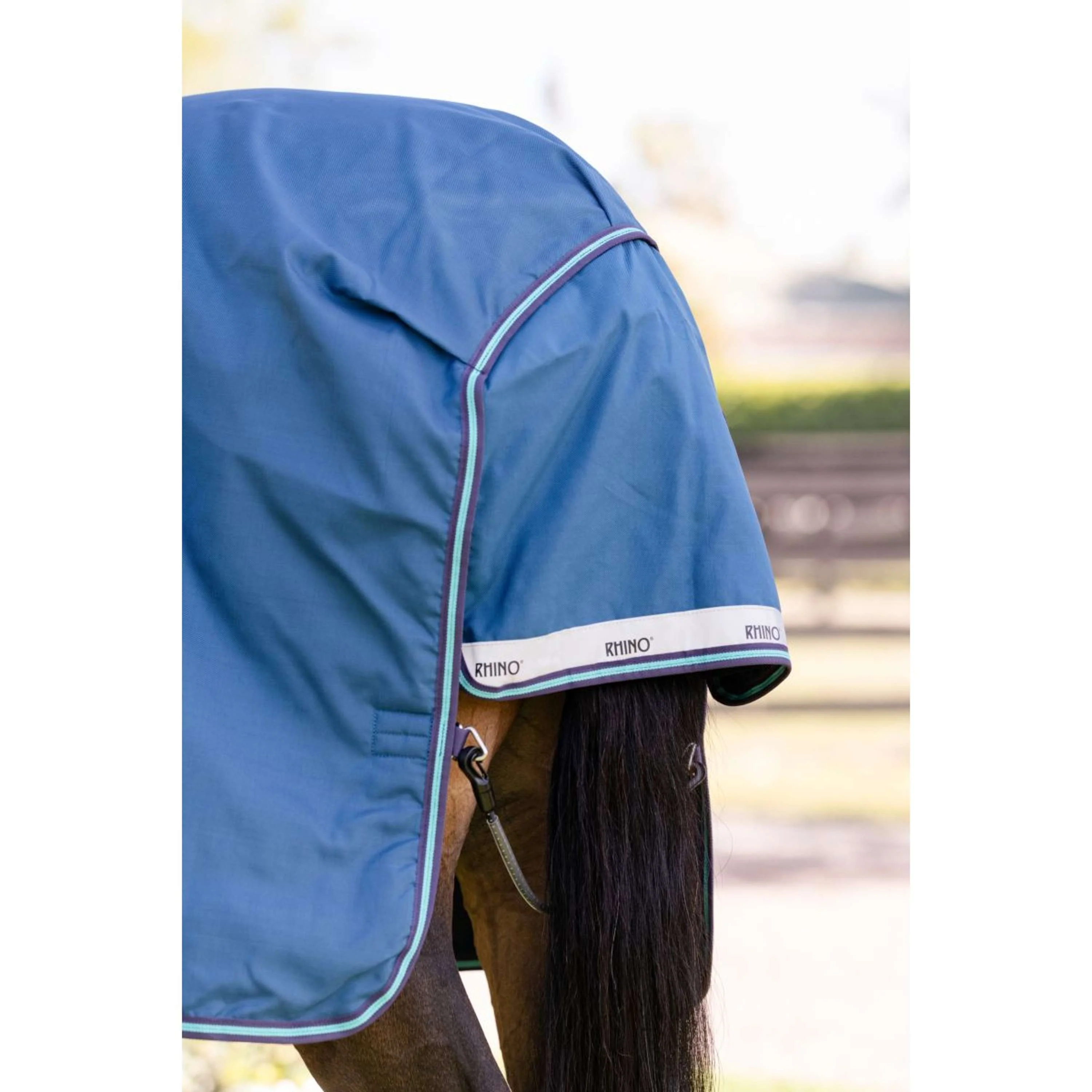 Rhino Chemise Turnout 100g Marine/Gris/Aqua/Gris - Image 4