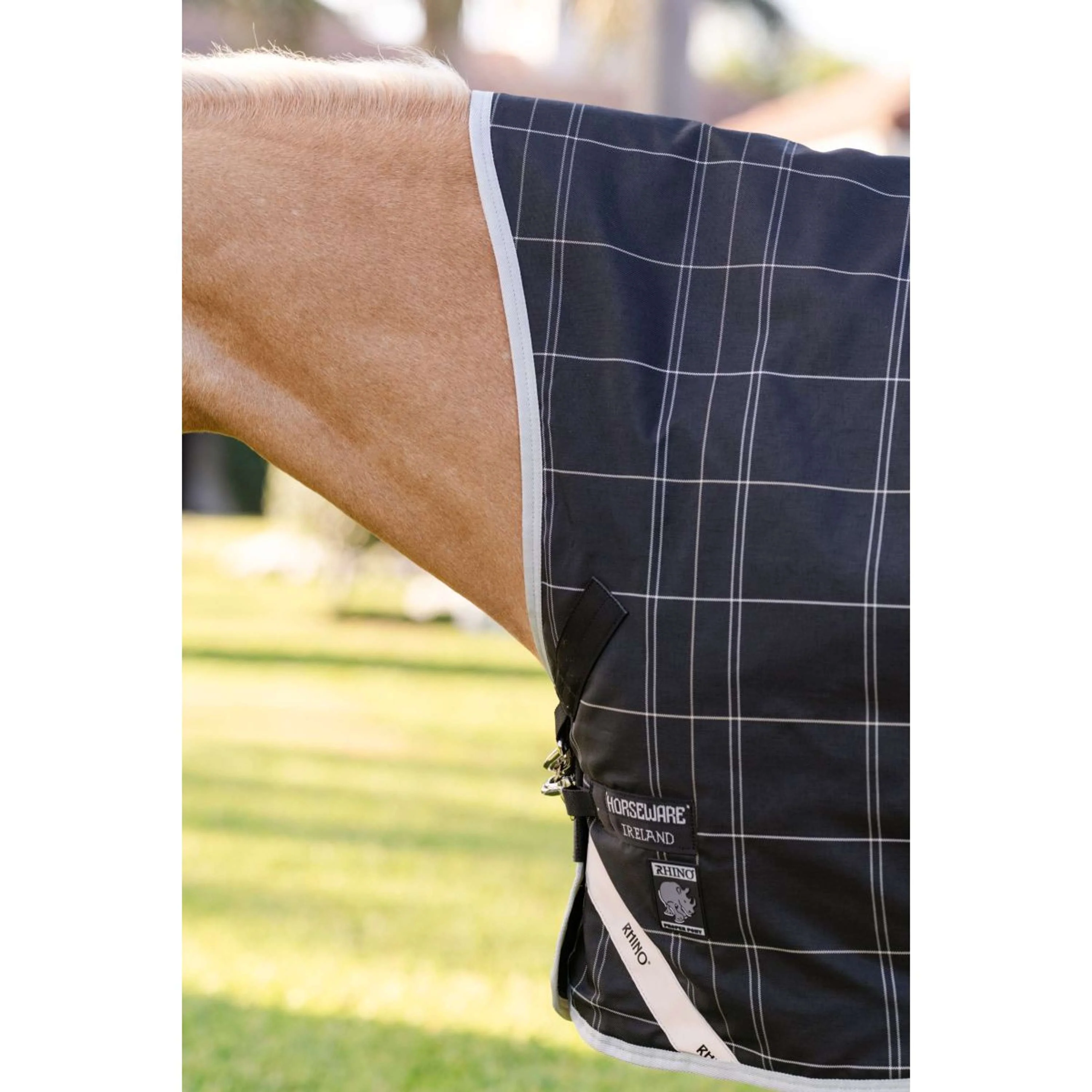 Rhino Wug Turnout Pony 0g Noir/Gris/Blanc Chk/Gris - Image 5