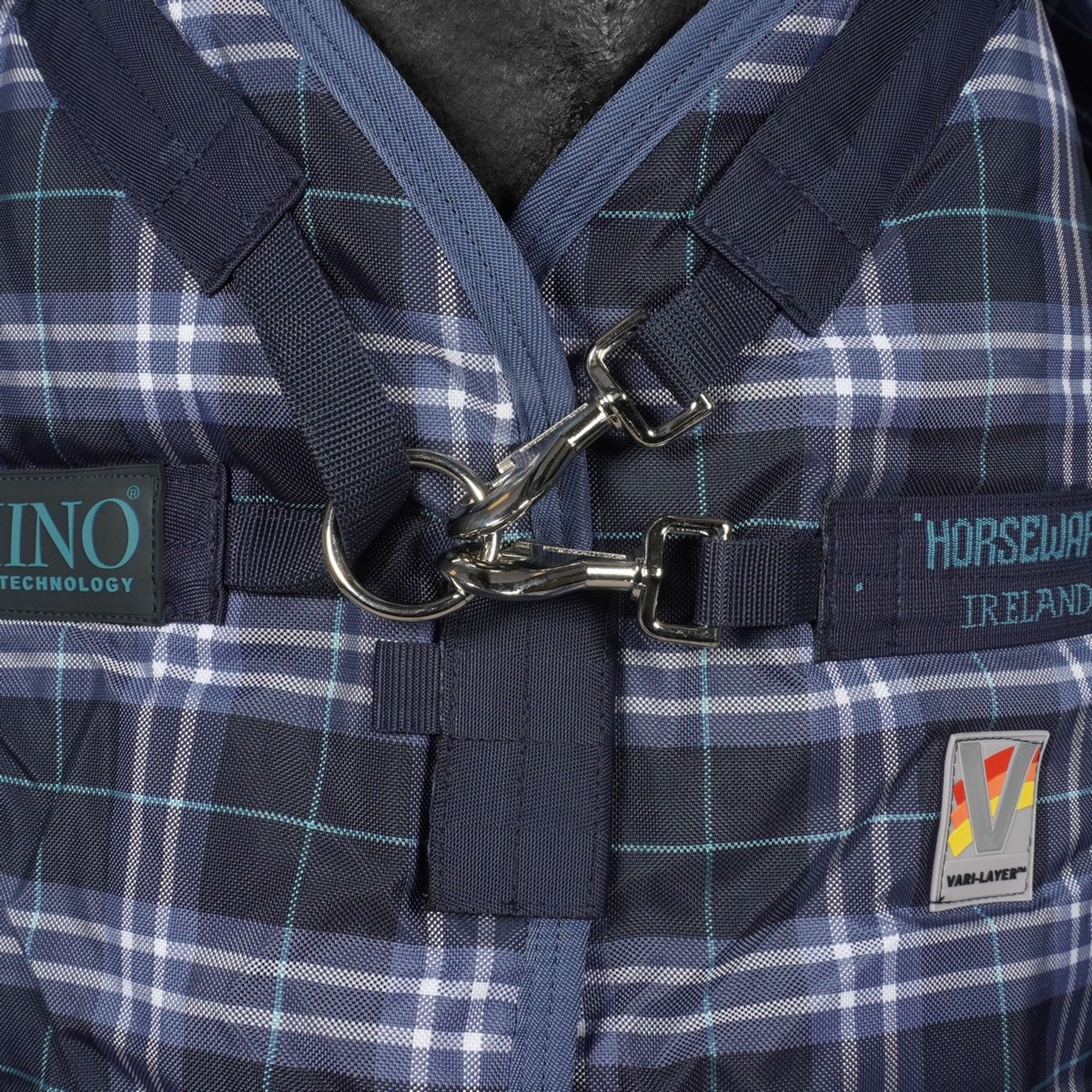 Rhino Plus Turnout Heavy Varilayer 450g Navy Check/Indigo - Image 3