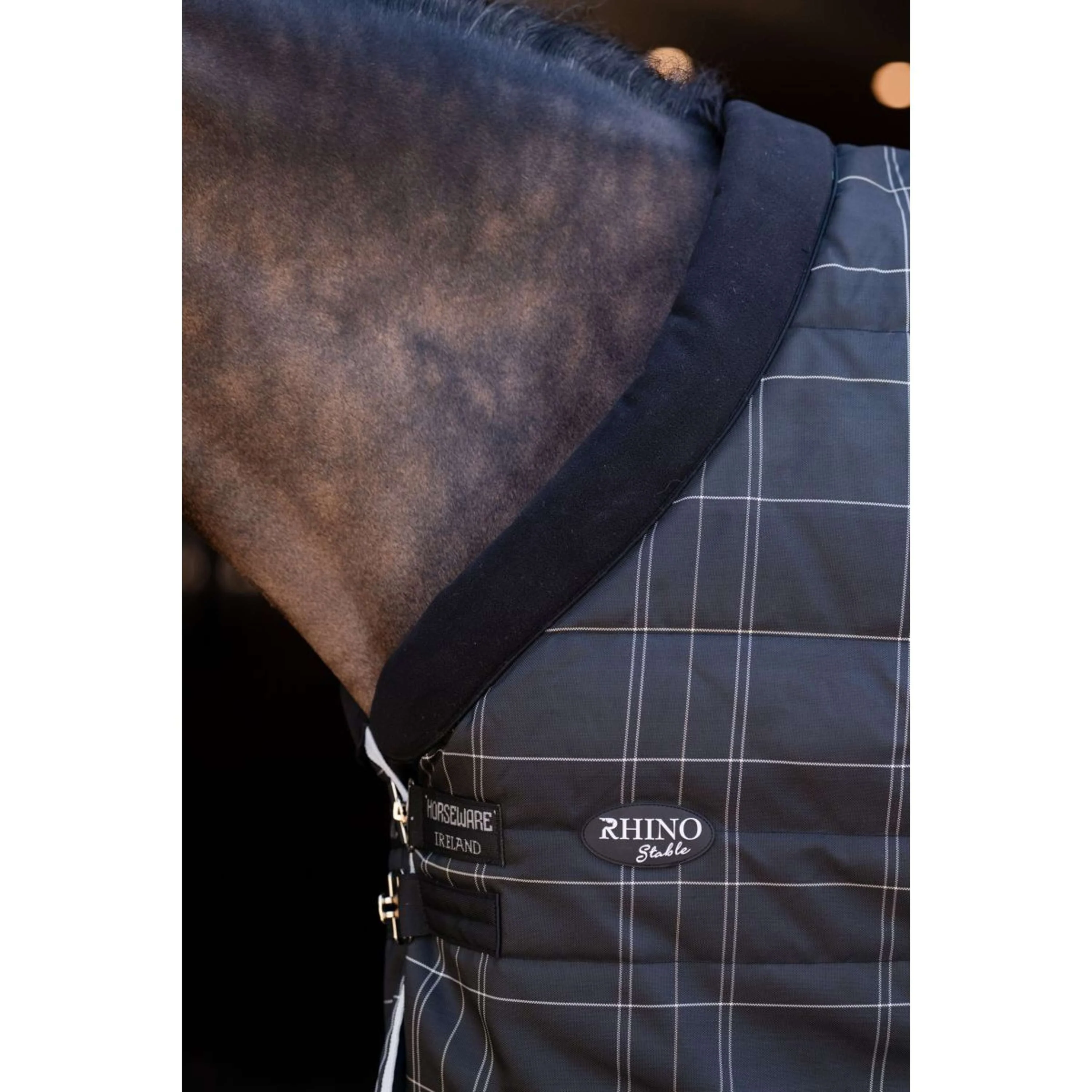 Rhino Pony Stable 250g Varilayer Black/Grey/White Check/Gray - Image 3