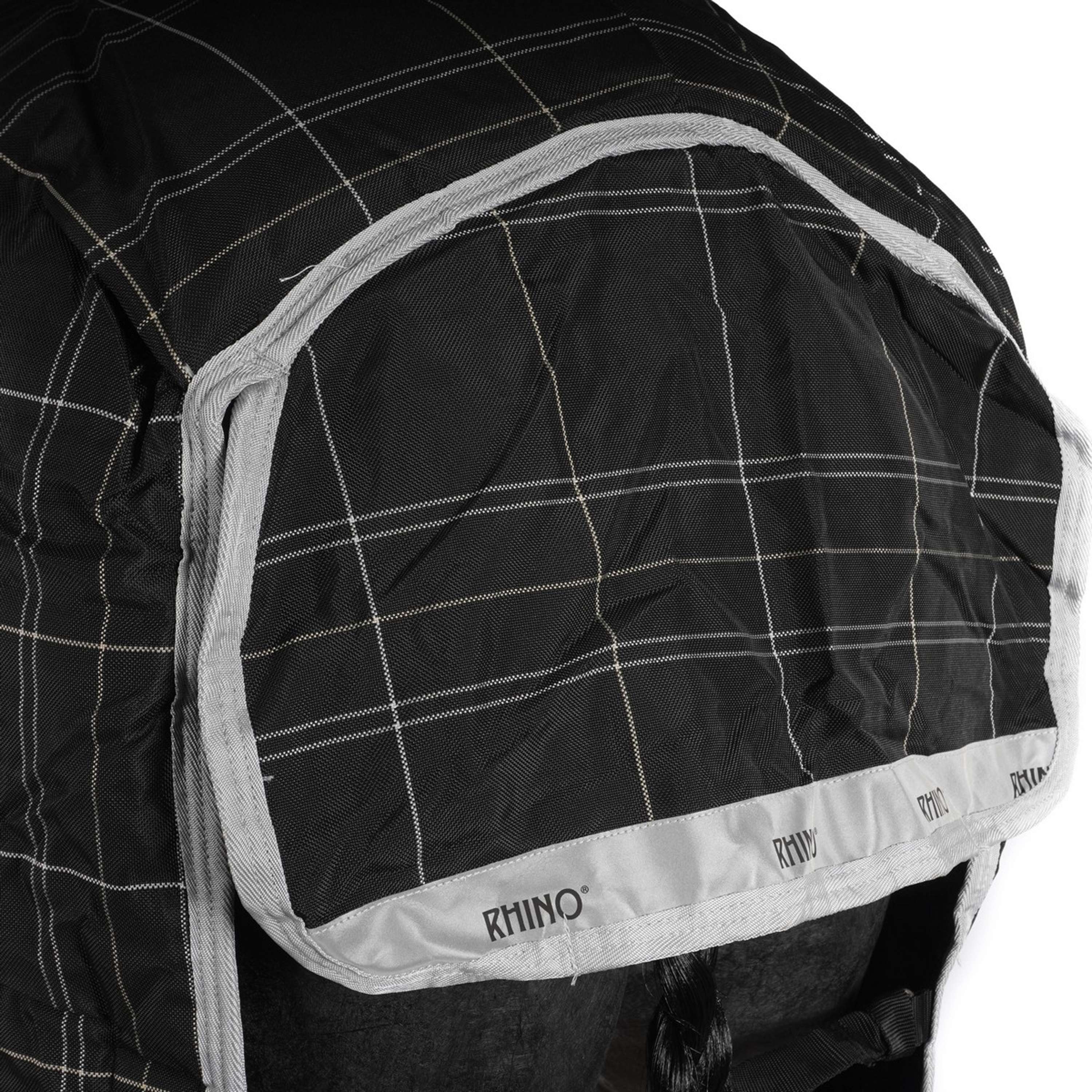 Rhino Wug Turnout Heavy Varilayer 450g Noir/Gris/Blanc à carreaux et Gris - Image 7