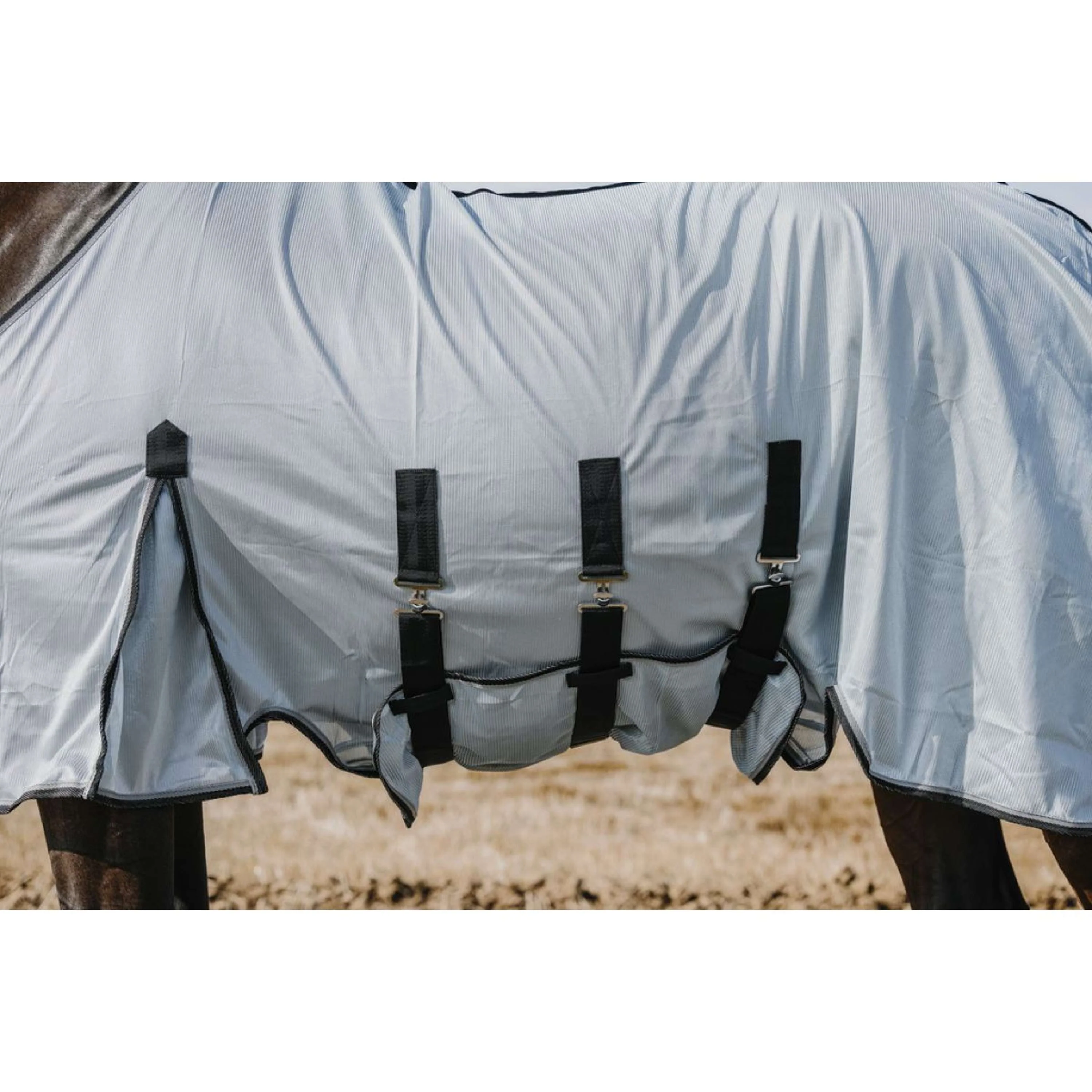 Riding World Couverture Anti-Mouches Belly Mesh Gris - Image 3